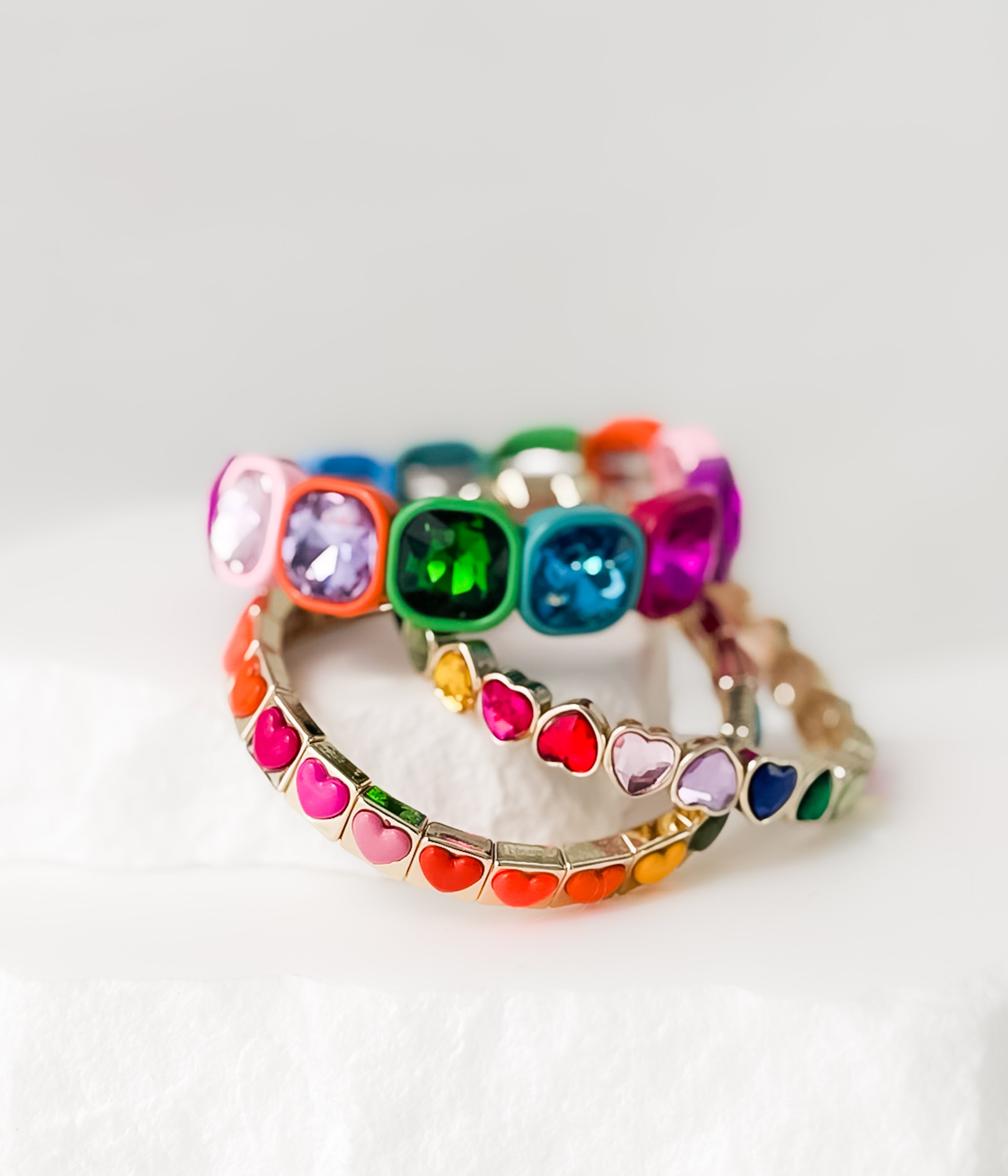 Rainbow Hearts Stack Set - Rural Haze