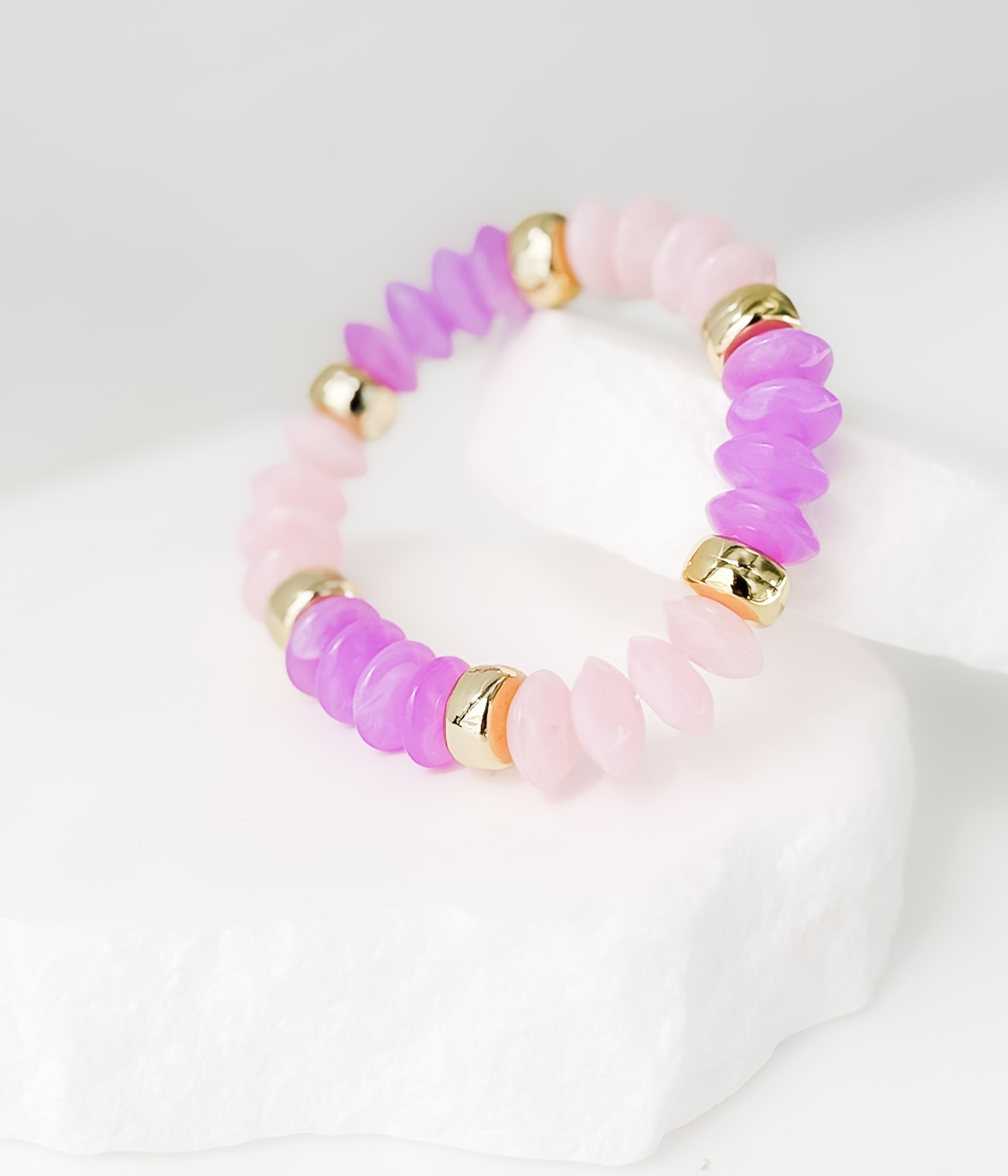 Candy Pink Beaded Bracelet