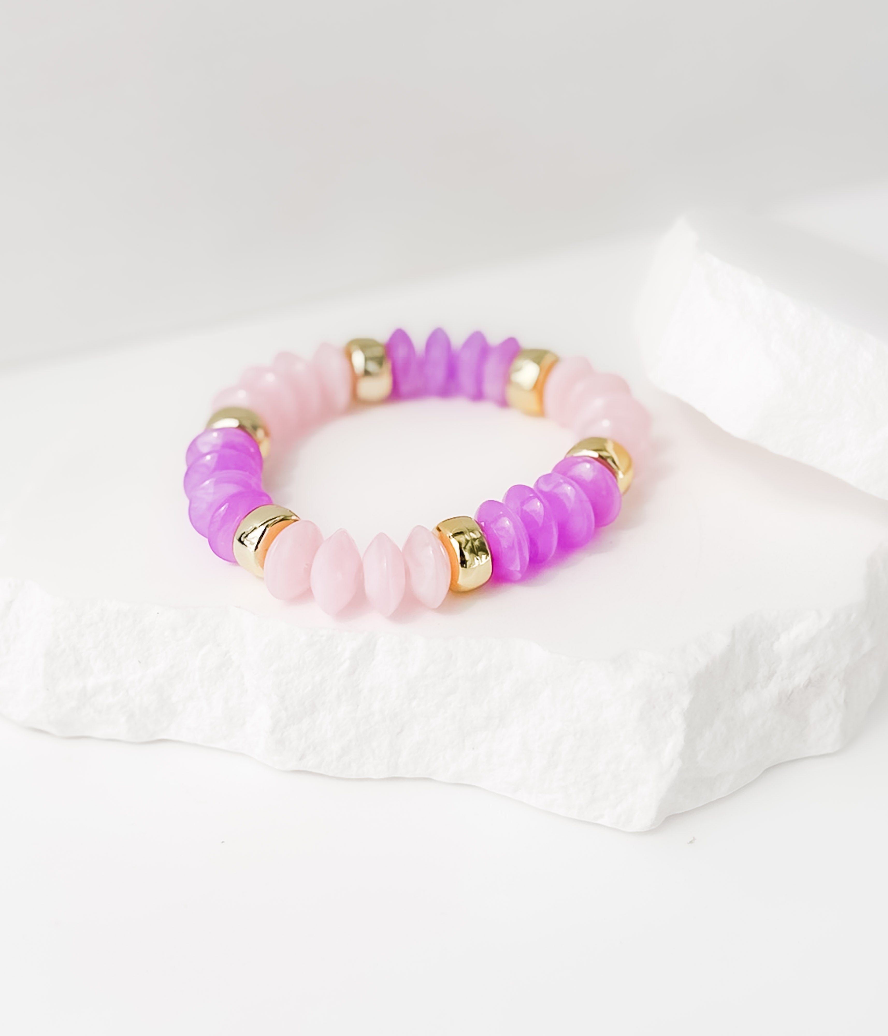 Candy Pink Beaded Bracelet