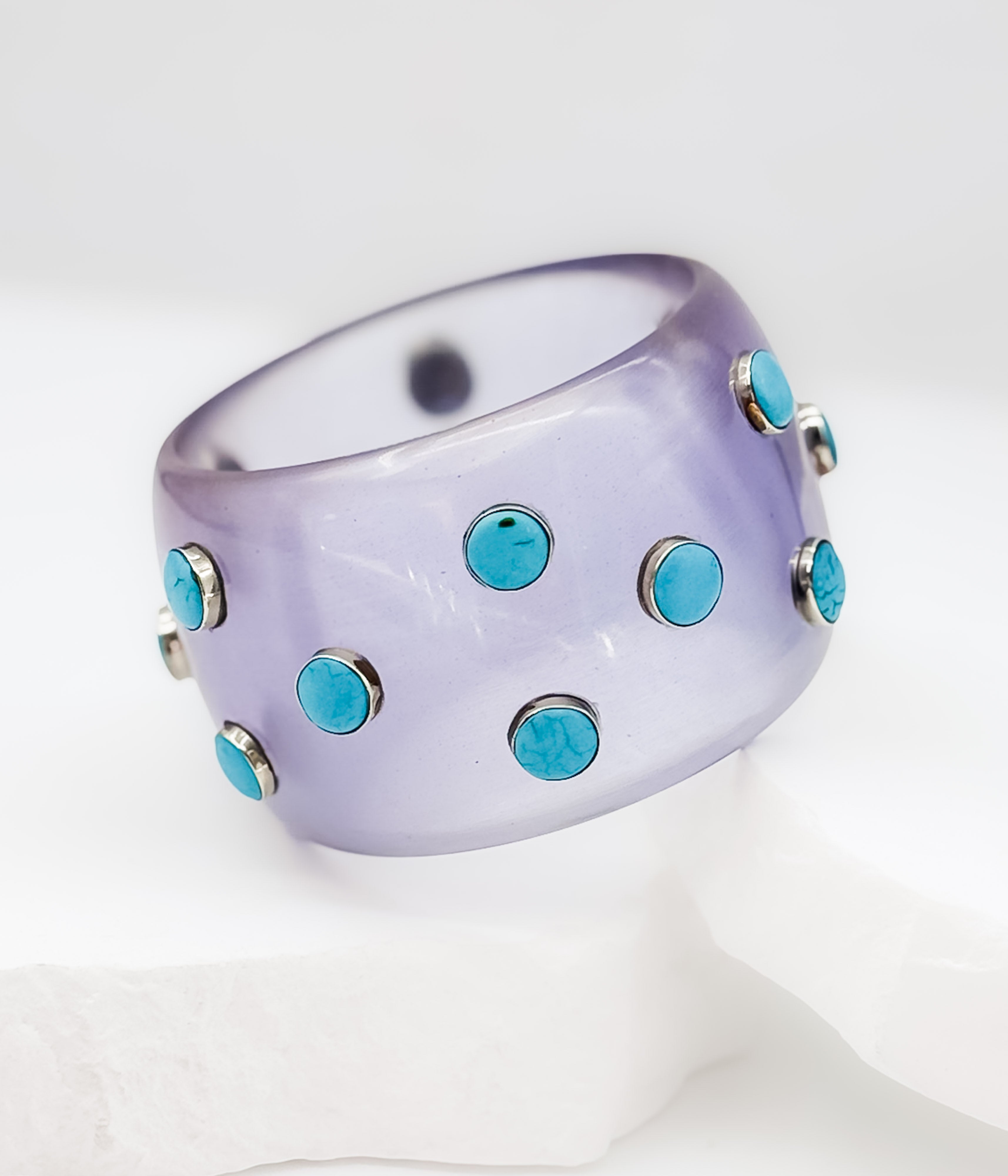 Spotted Turquoise Bangles - Rural Haze