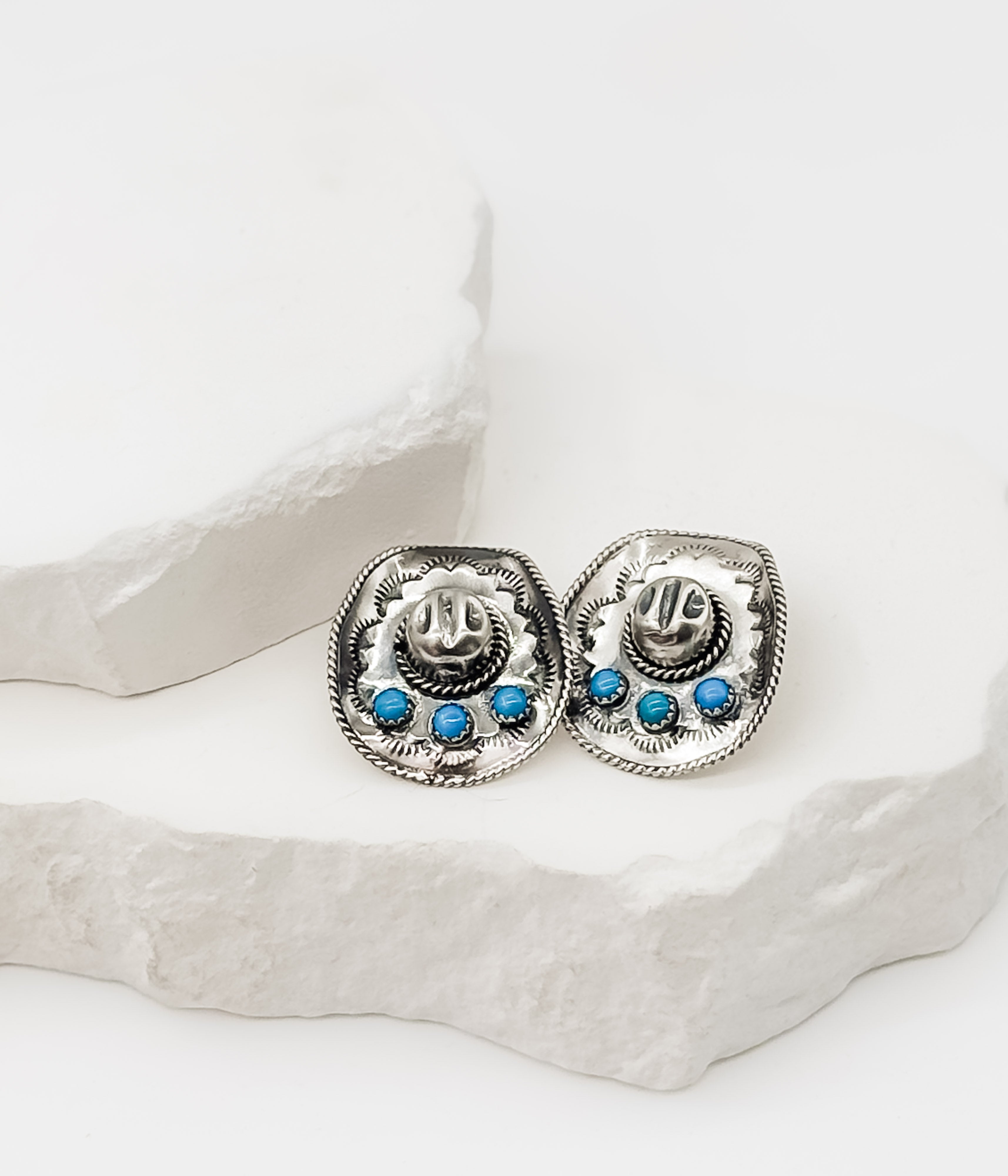 Kingman Cowboy Hat Earrings - Rural Haze