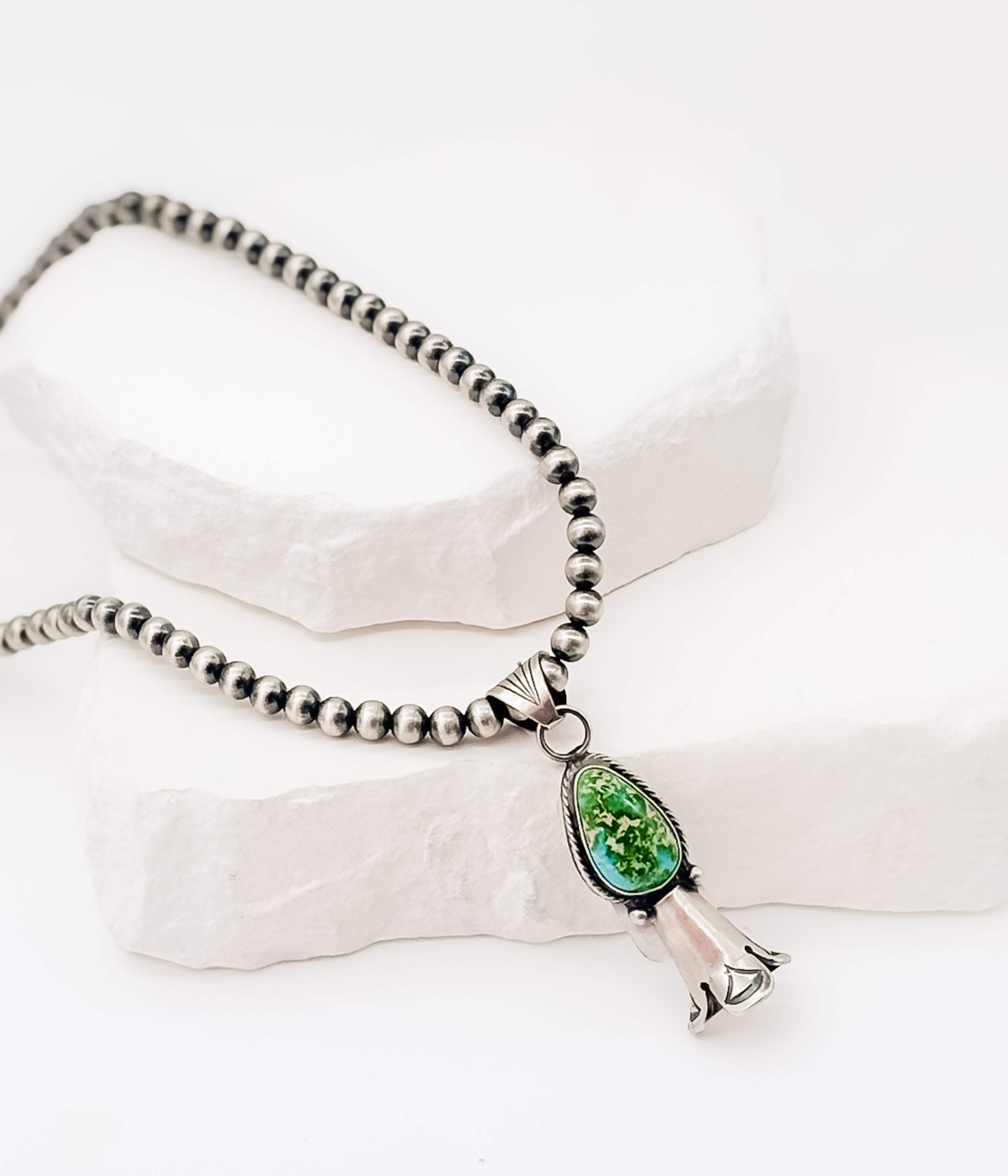 Single Sonoran Gold Stone Blossom Necklace - Rural Haze