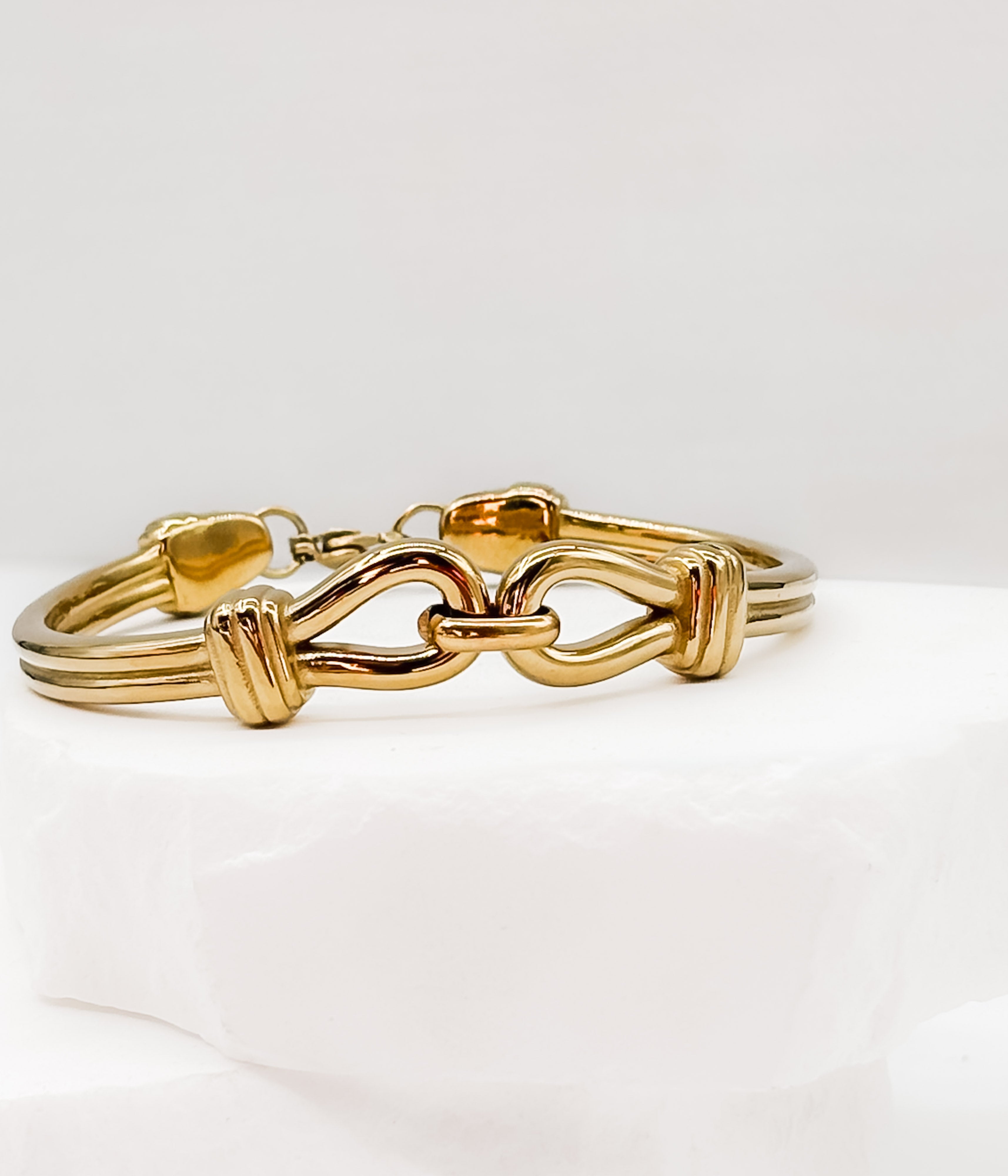 Gold Knot Link Bracelet - Rural Haze