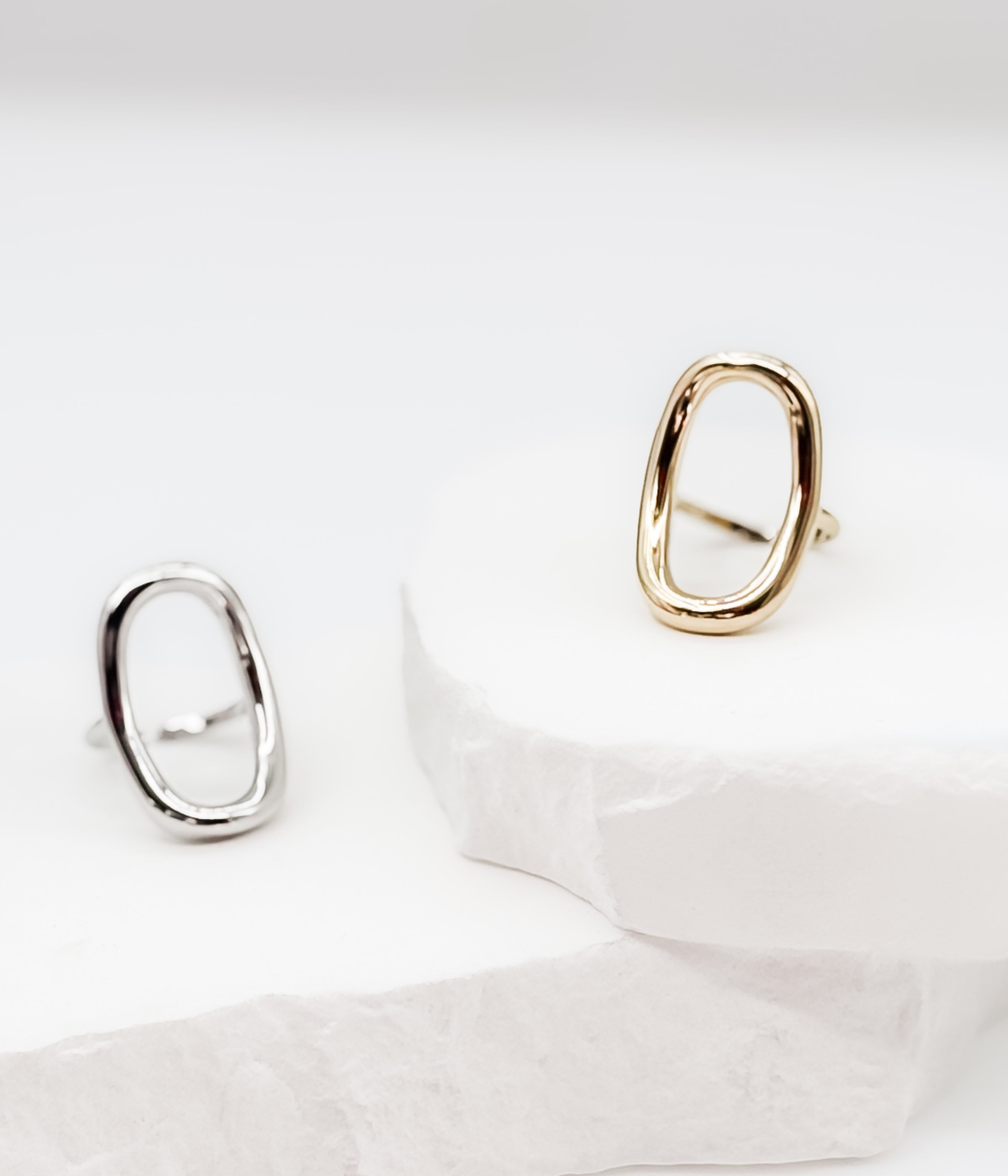 Silver Oval Statement Ring - Rural Haze