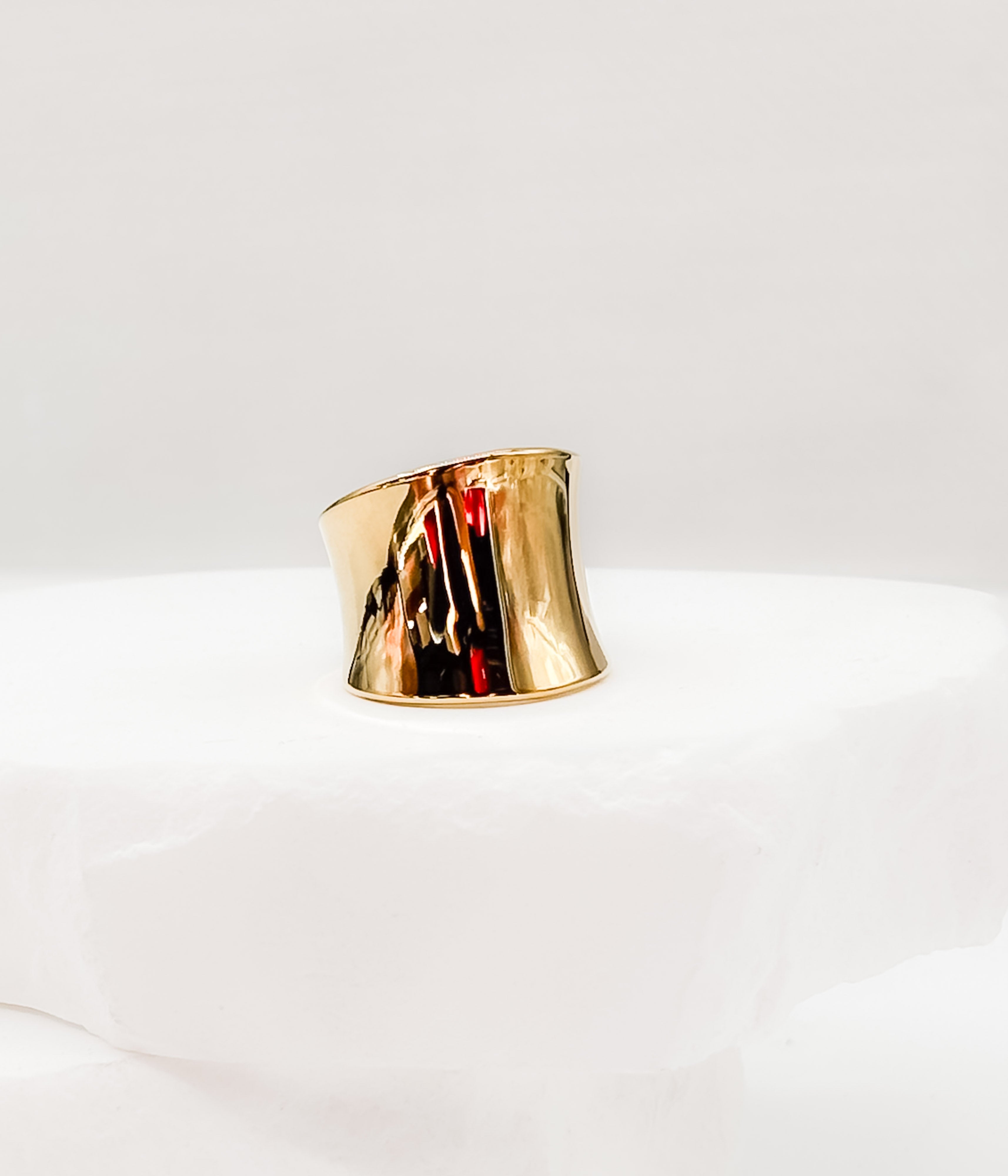 Bold Gold Cuff Ring - Rural Haze