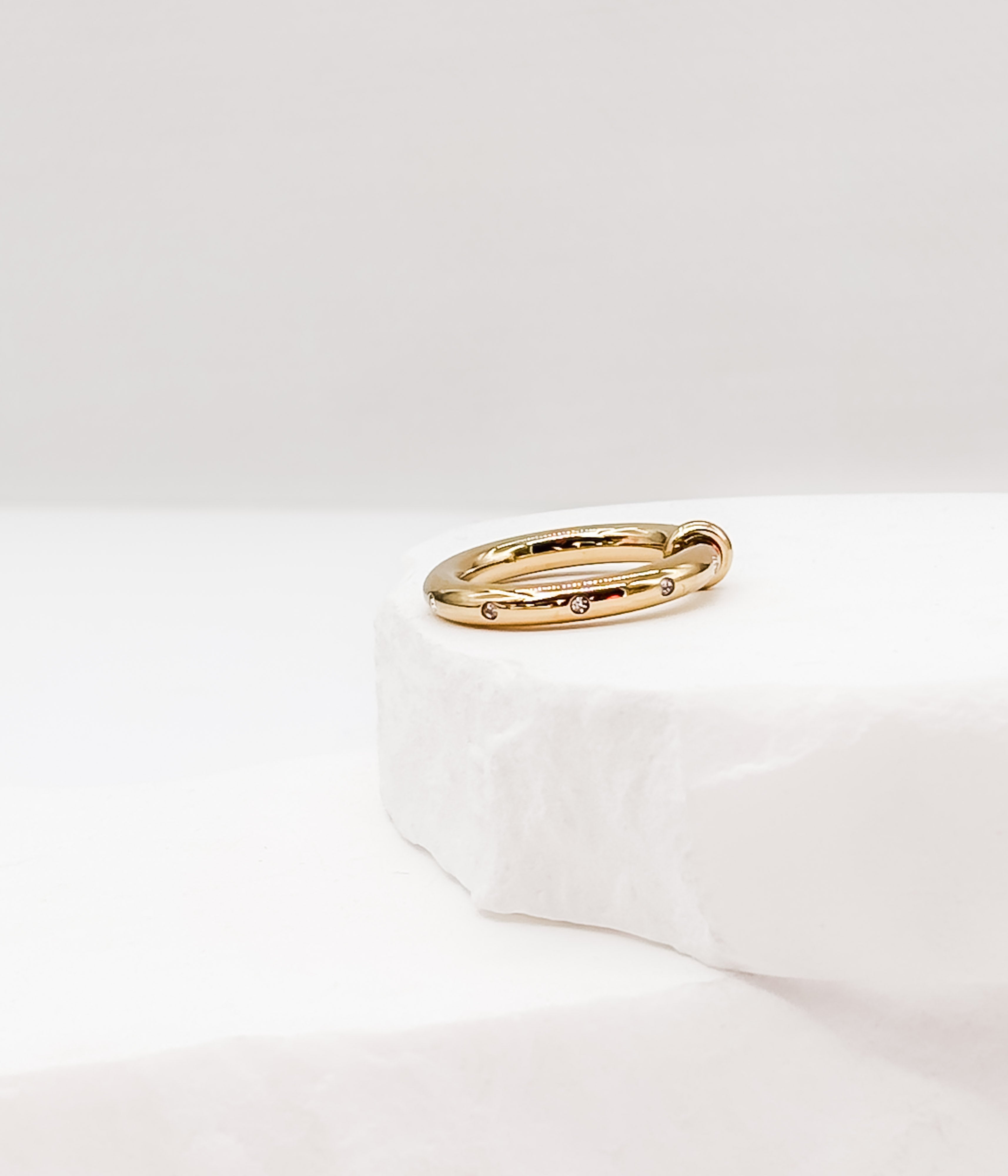 Gold Knot Ring with Crystal Accents - Rural Haze