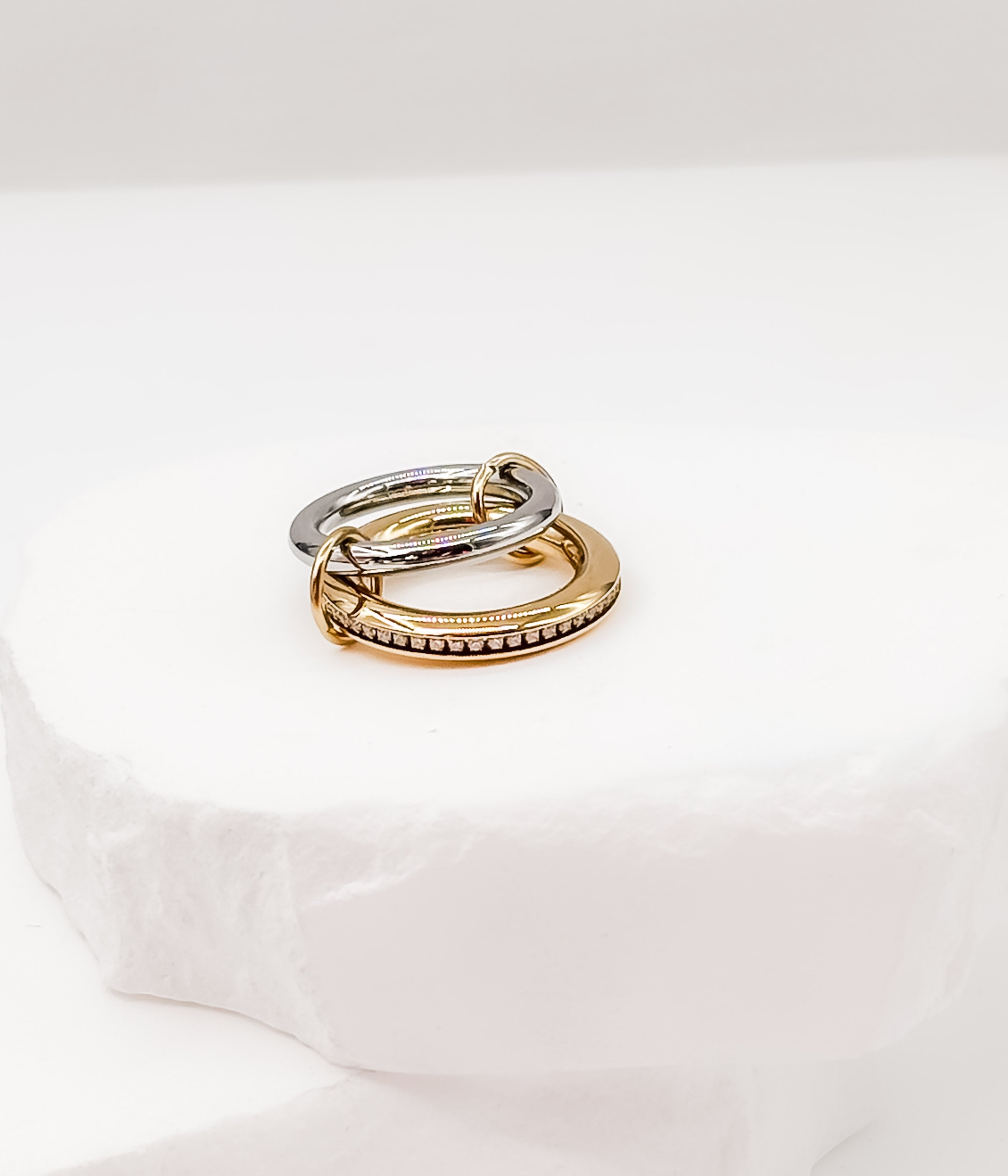 Mixed Metal Stack 2 Ring Set - Rural Haze