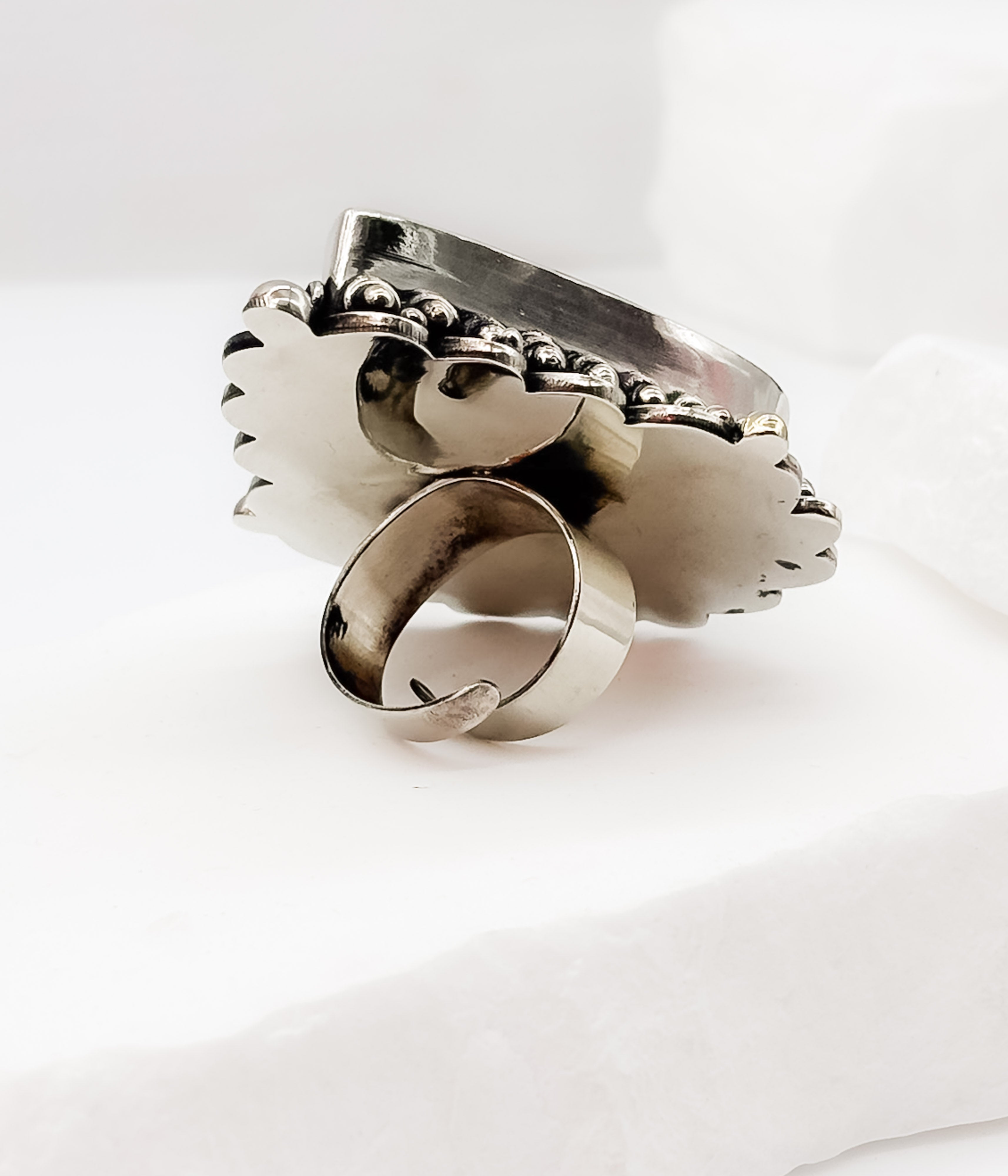 Extra Large Jasper Ring - Rural Haze