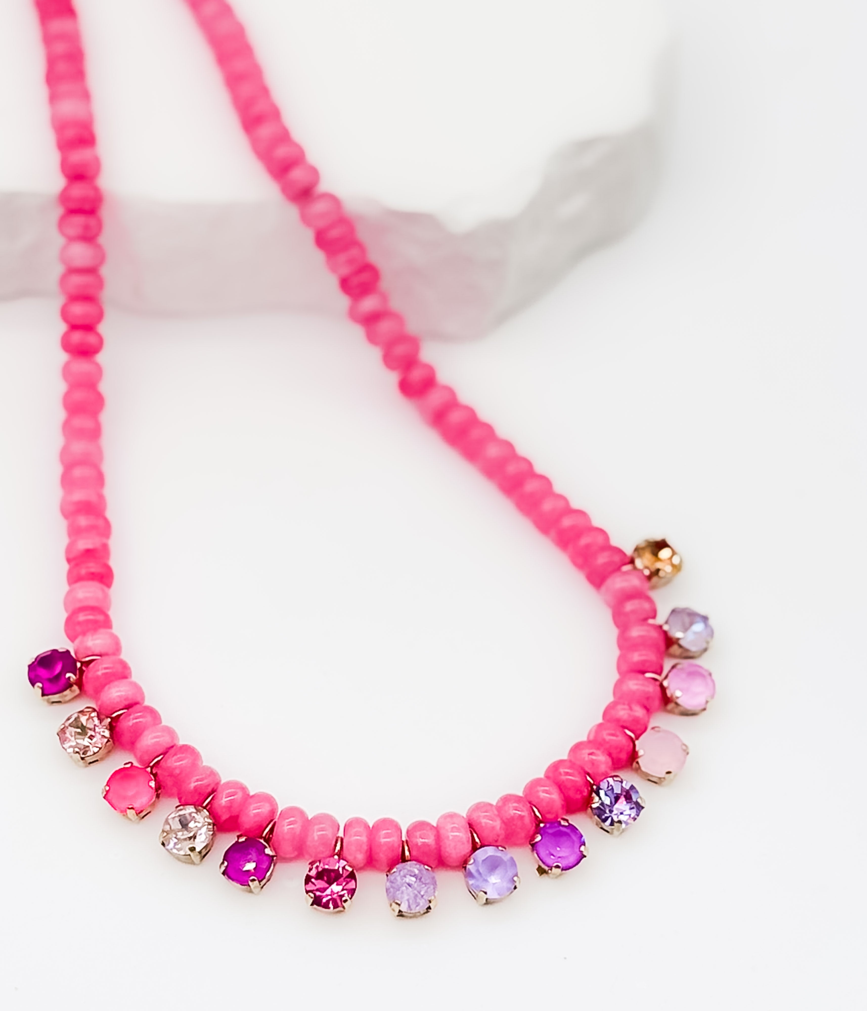 Bonnie Necklace in Pink