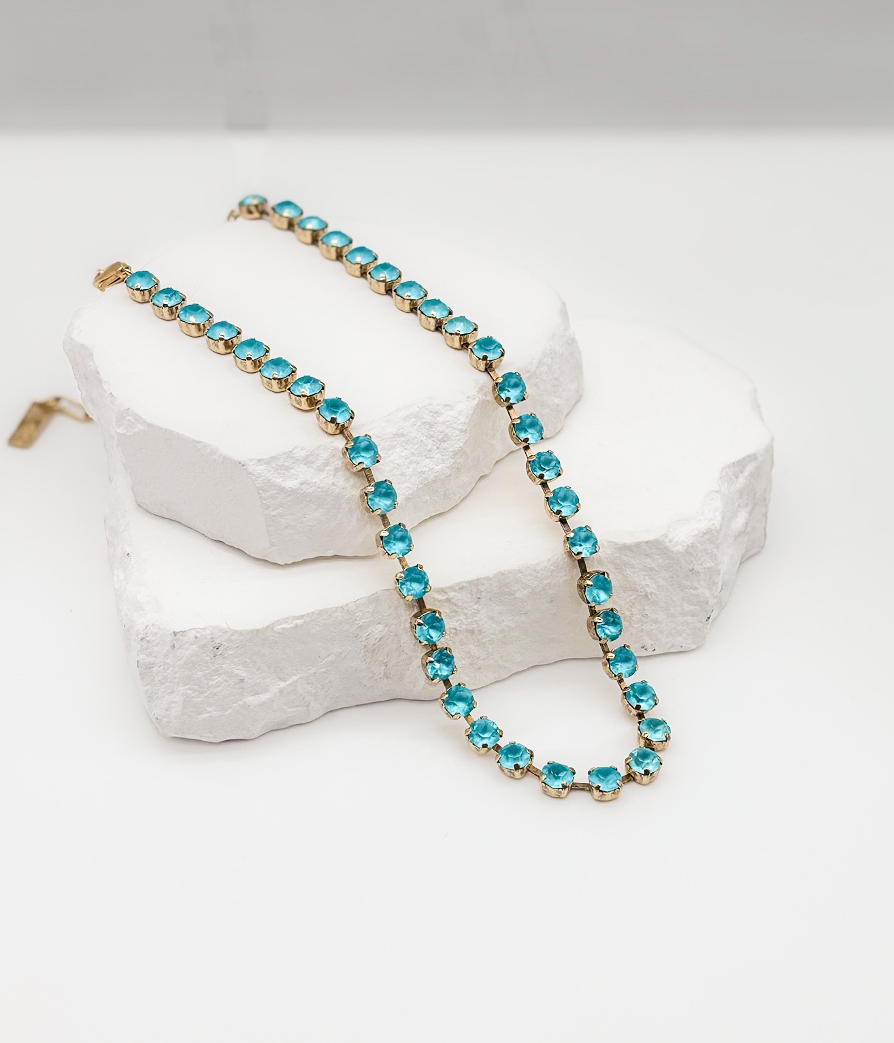 Sarina Necklace in Light Turquoise