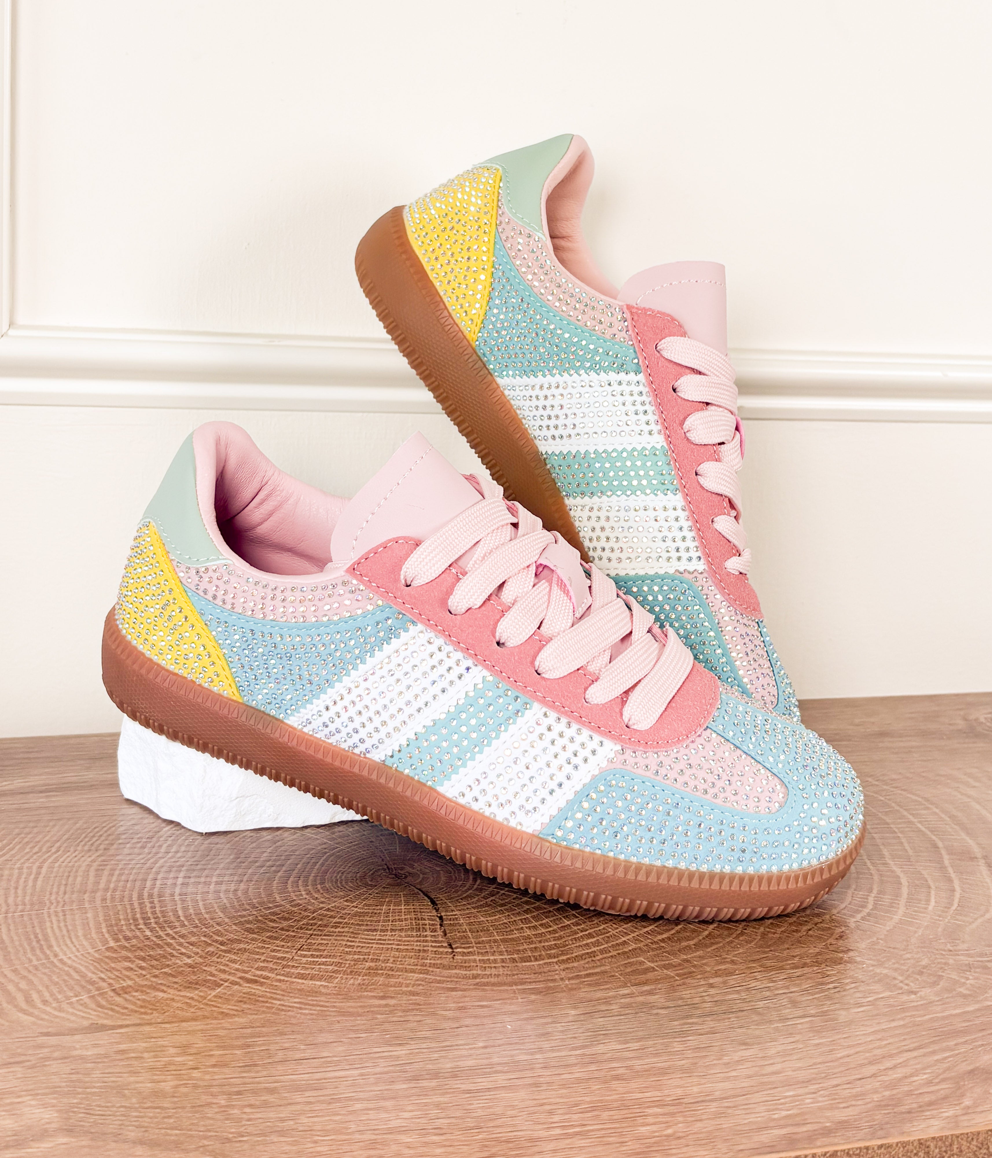 Lennon Sneaker in Green Multi - Rural Haze
