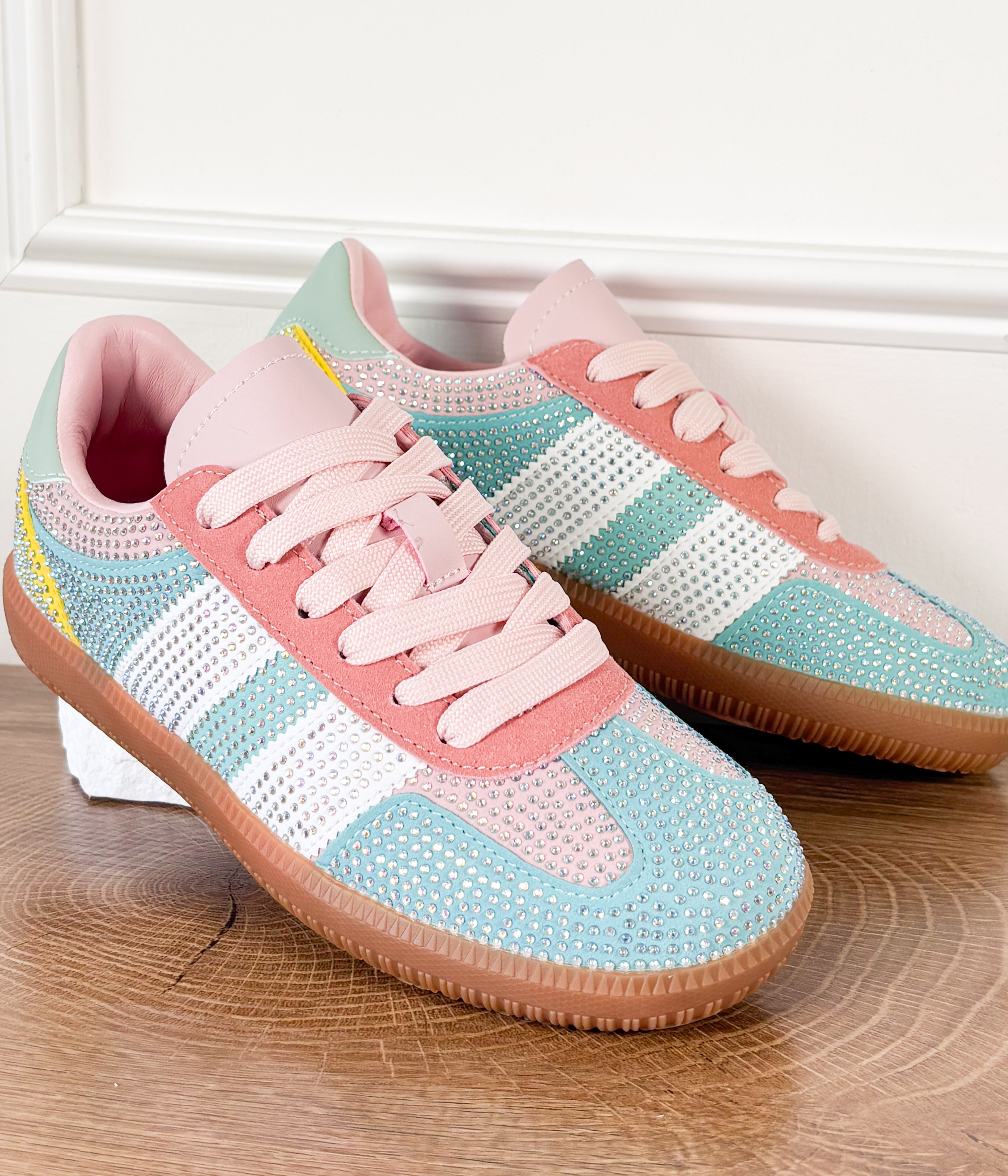 Lennon Sneaker in Green Multi - Rural Haze