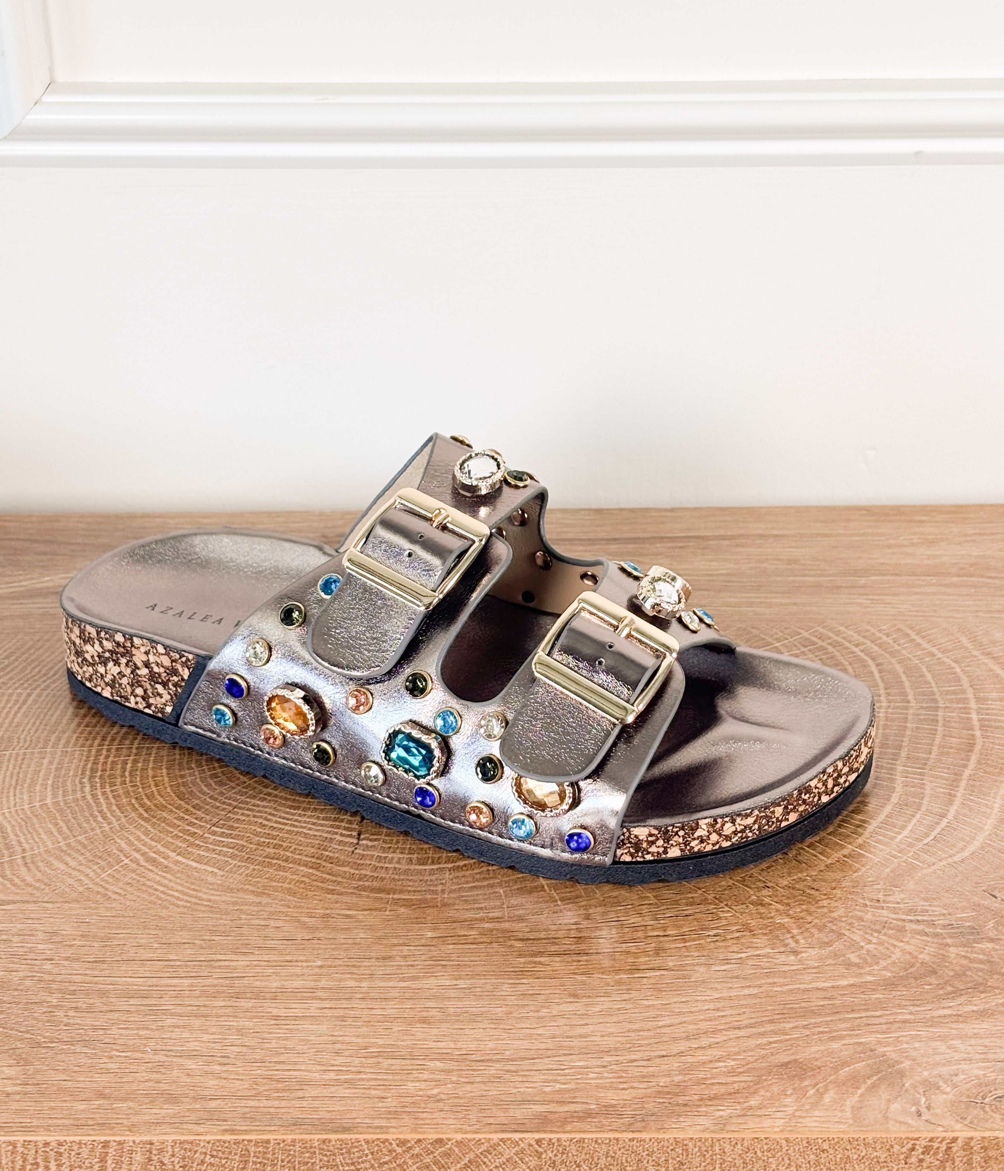 Bayleaves Sandal in Pewter - Rural Haze