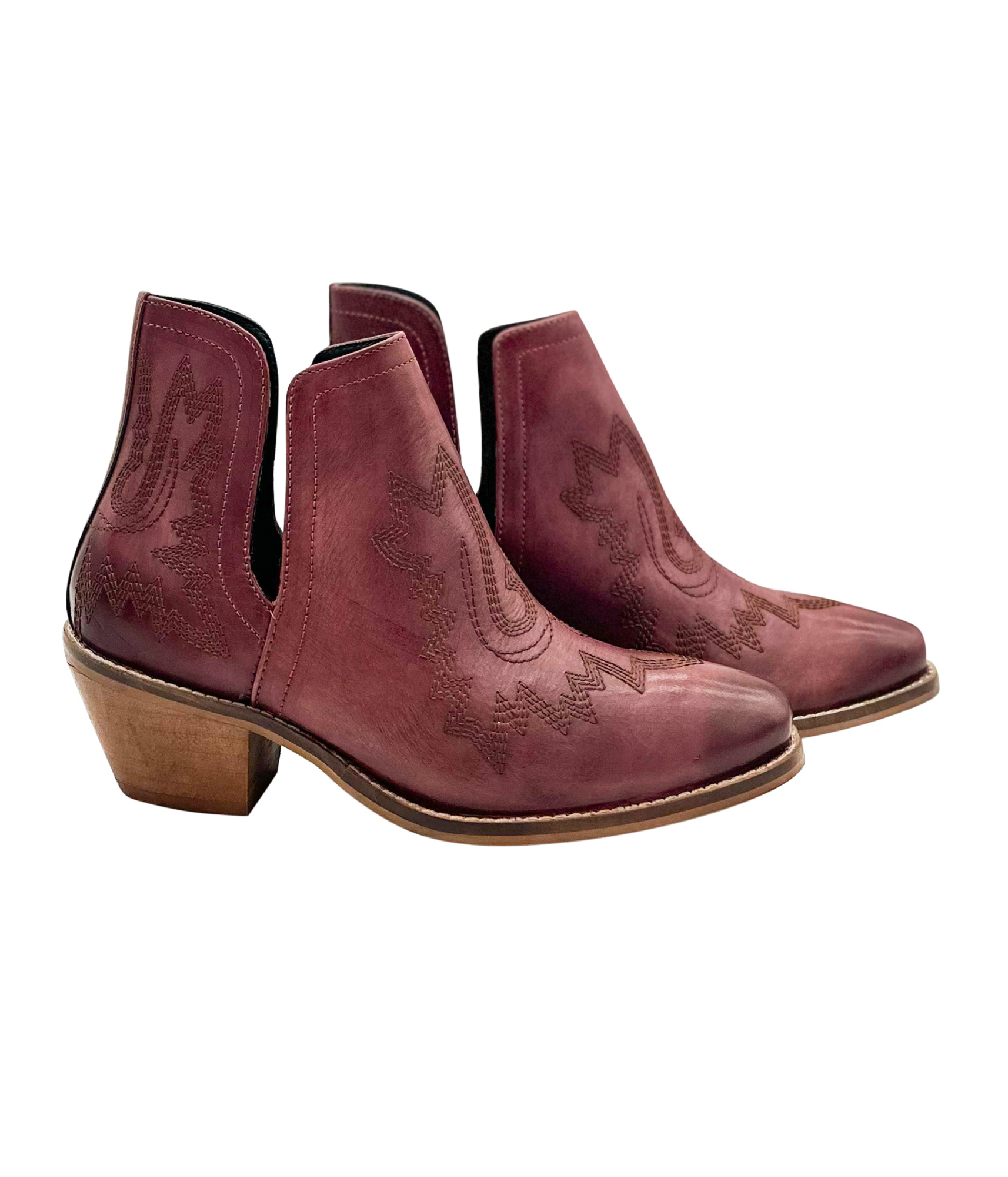 Kickin' Booties in Burgundy - Rural Haze