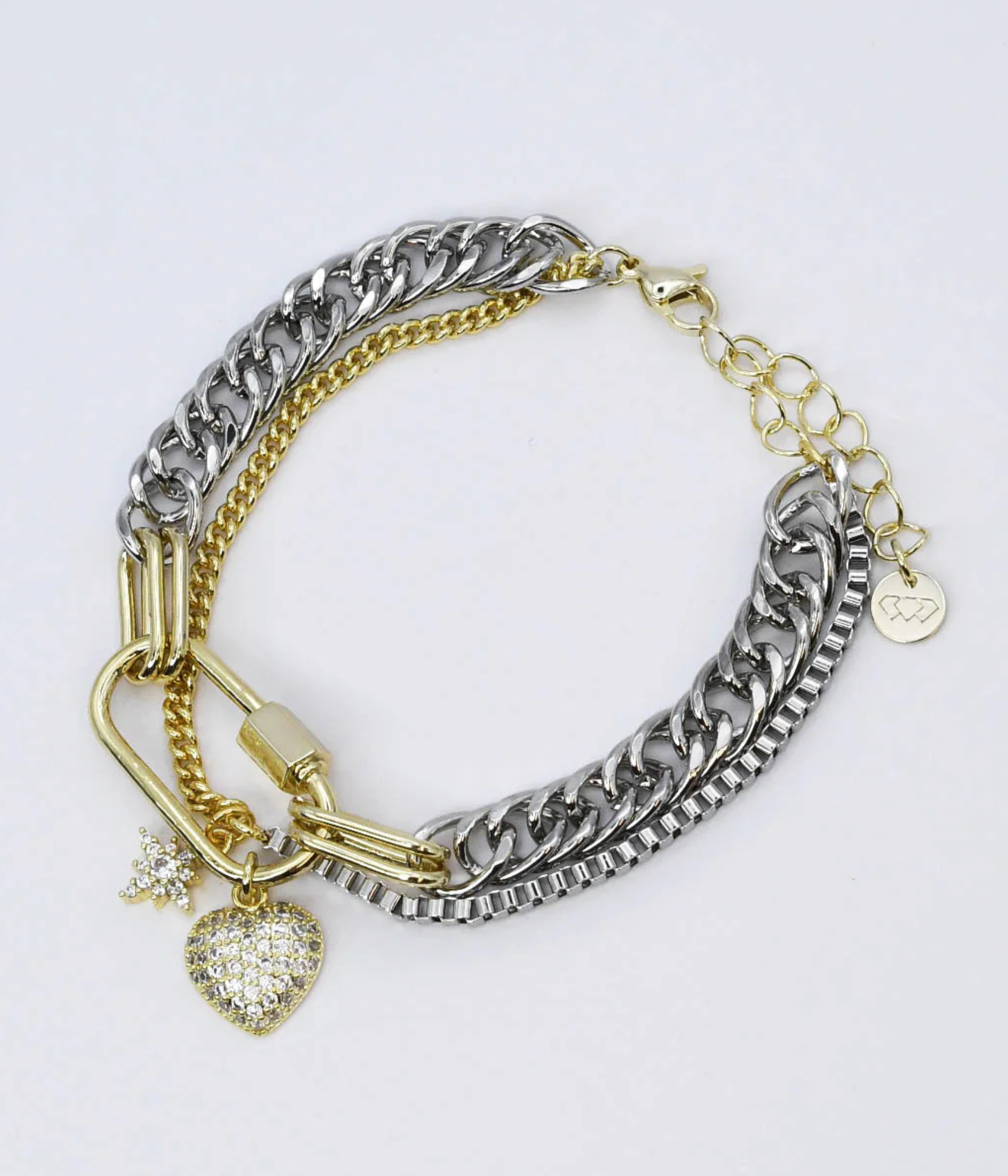 Hearts and Stars Glow Bracelet - Rural Haze