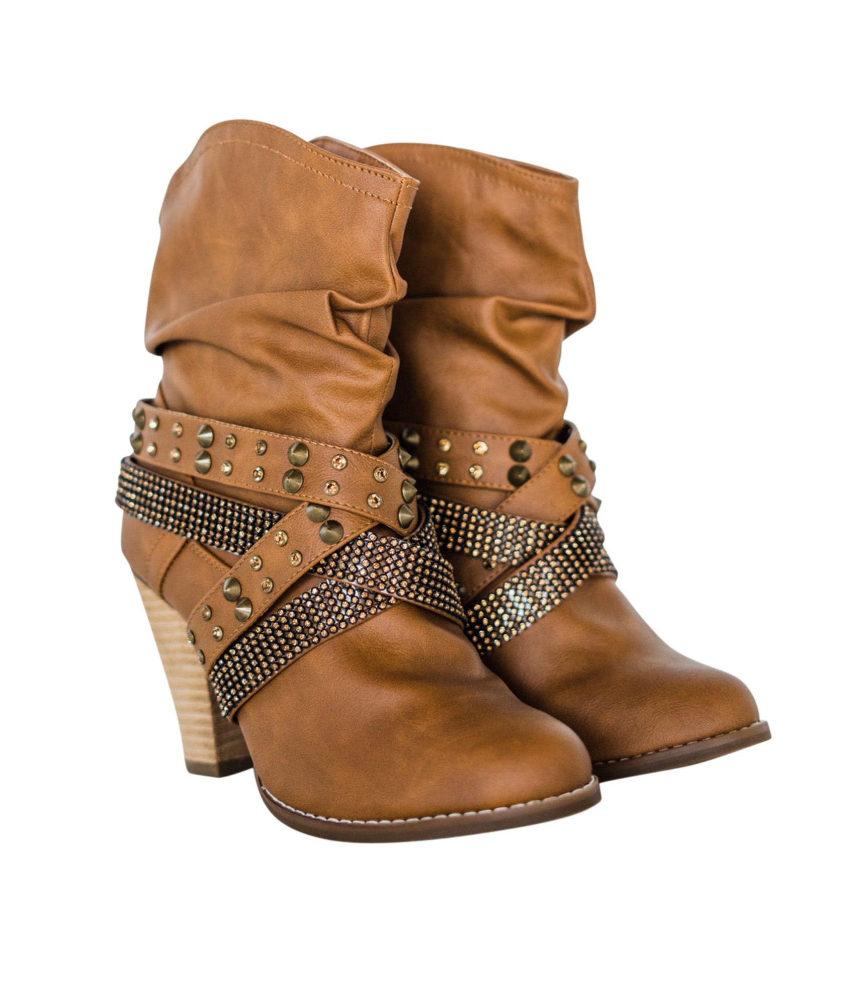 Short Change Booties in Tan - Rural Haze