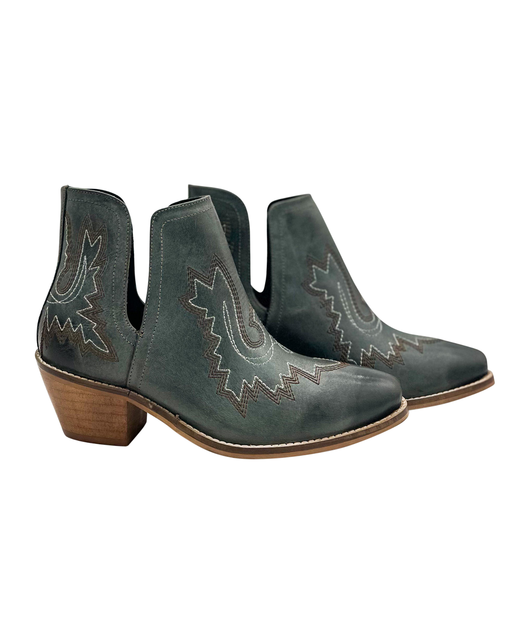 Kickin' Booties in Teal - Rural Haze