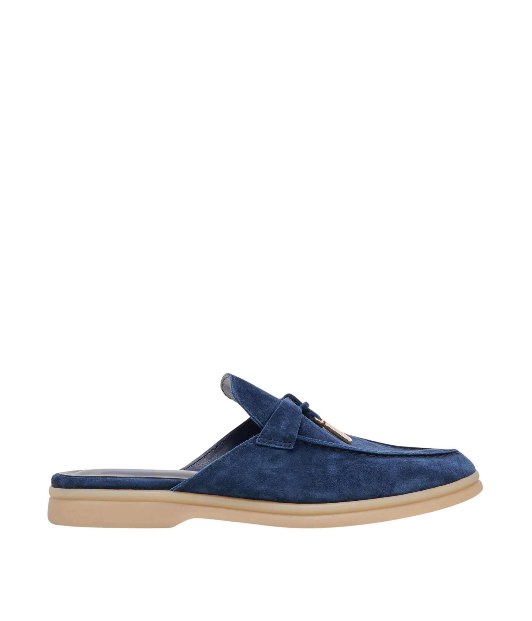 Lasail Flats in Navy Suede