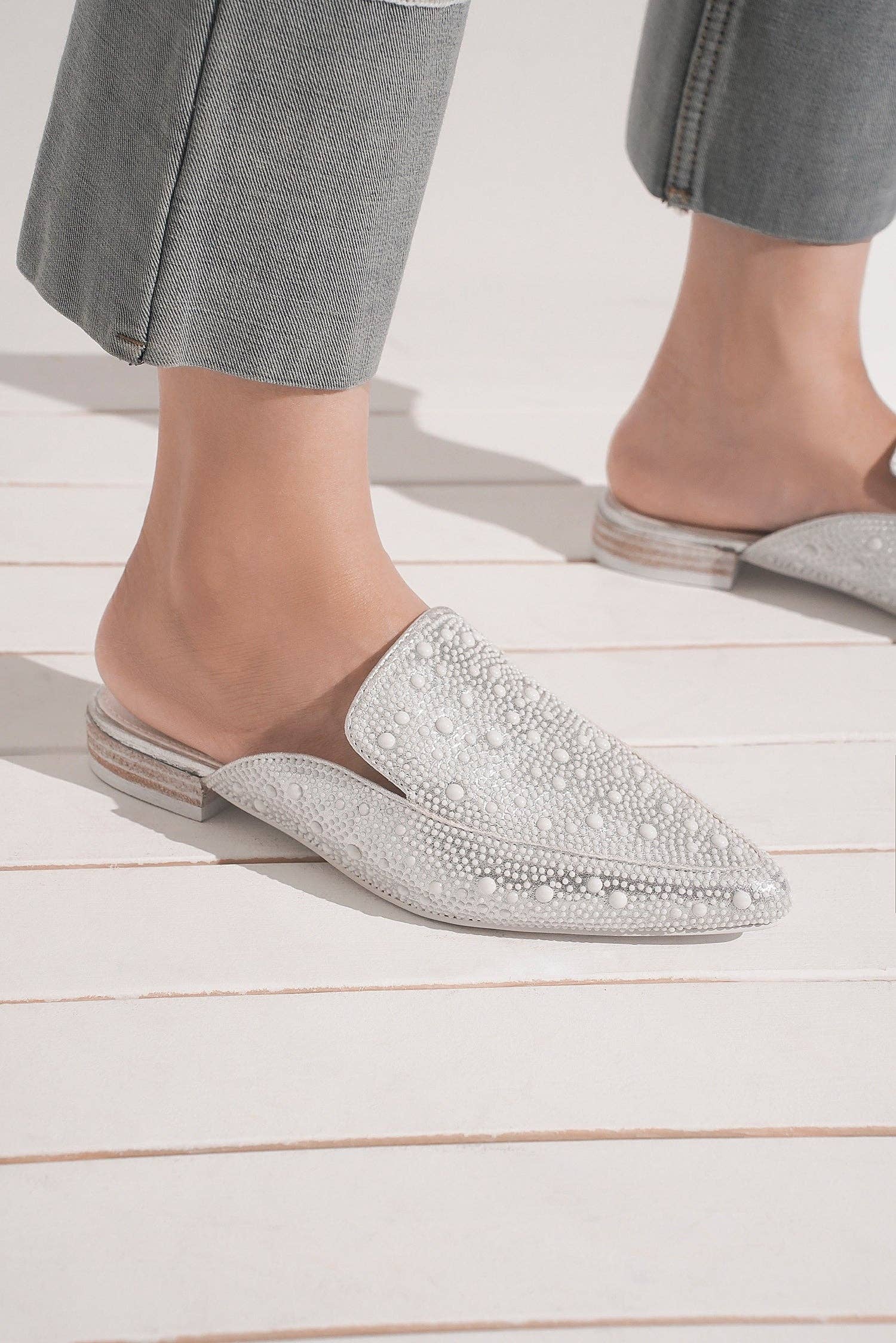 Gem Rhinestone Mule - Rural Haze