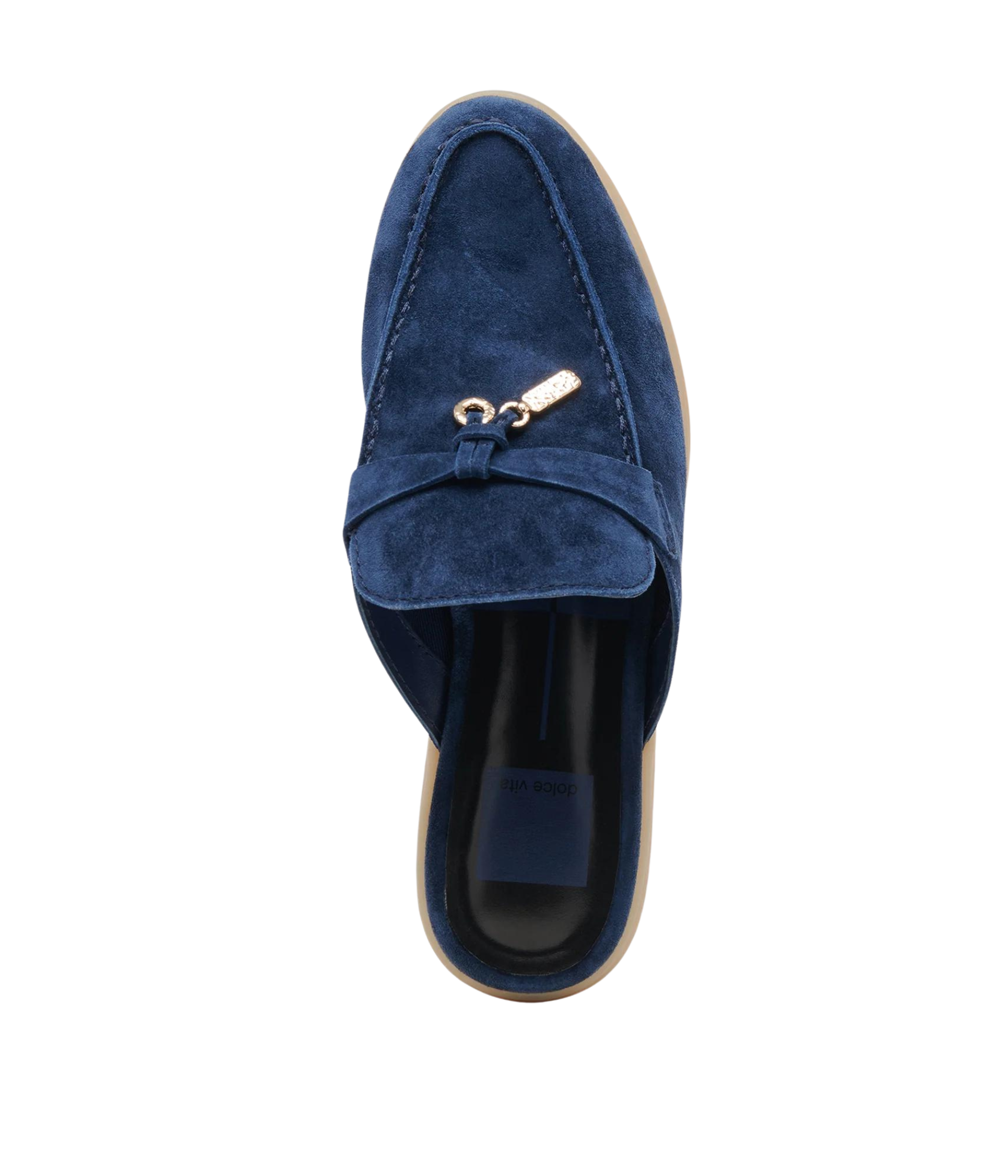 Lasail Flats in Navy Suede