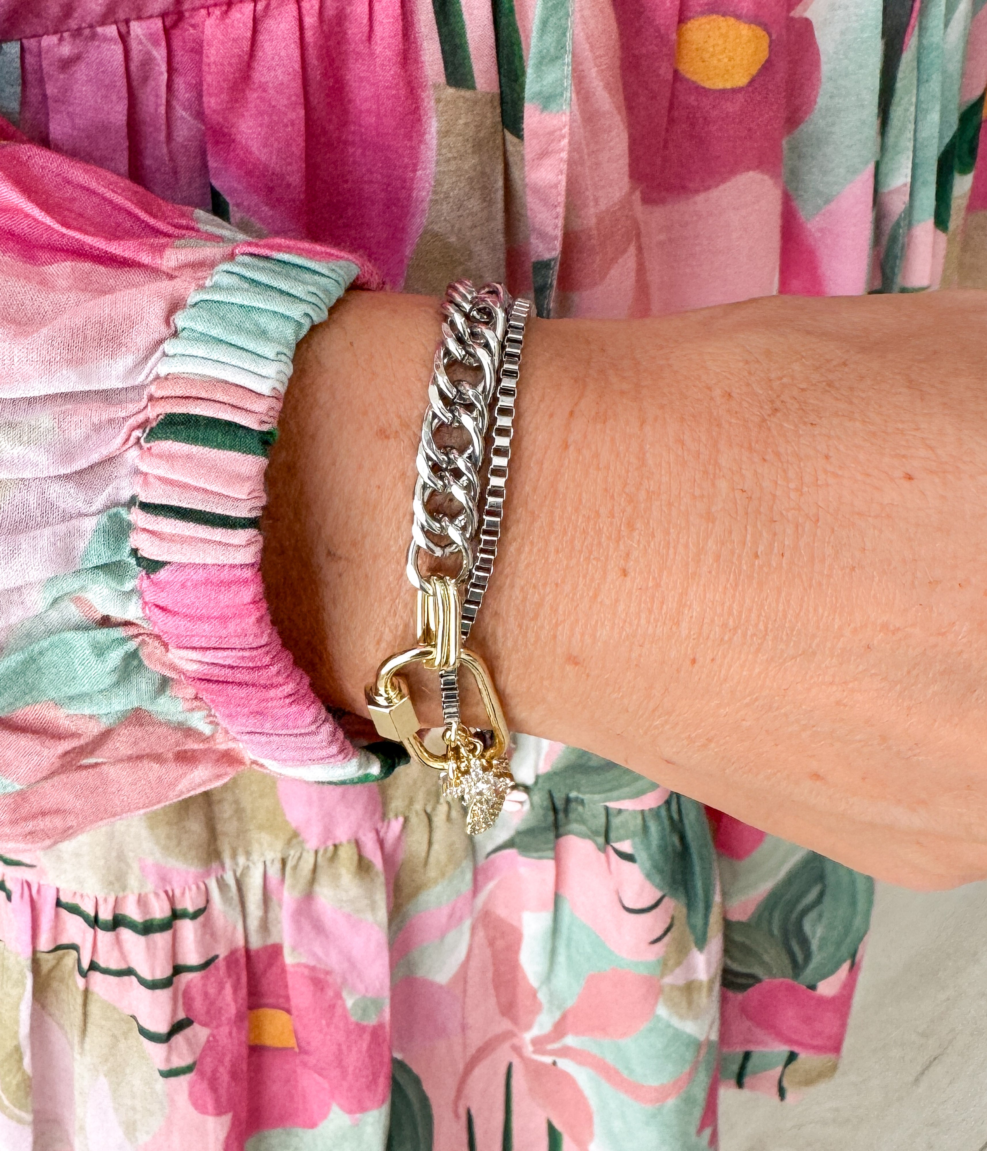 Hearts and Stars Glow Bracelet - Rural Haze