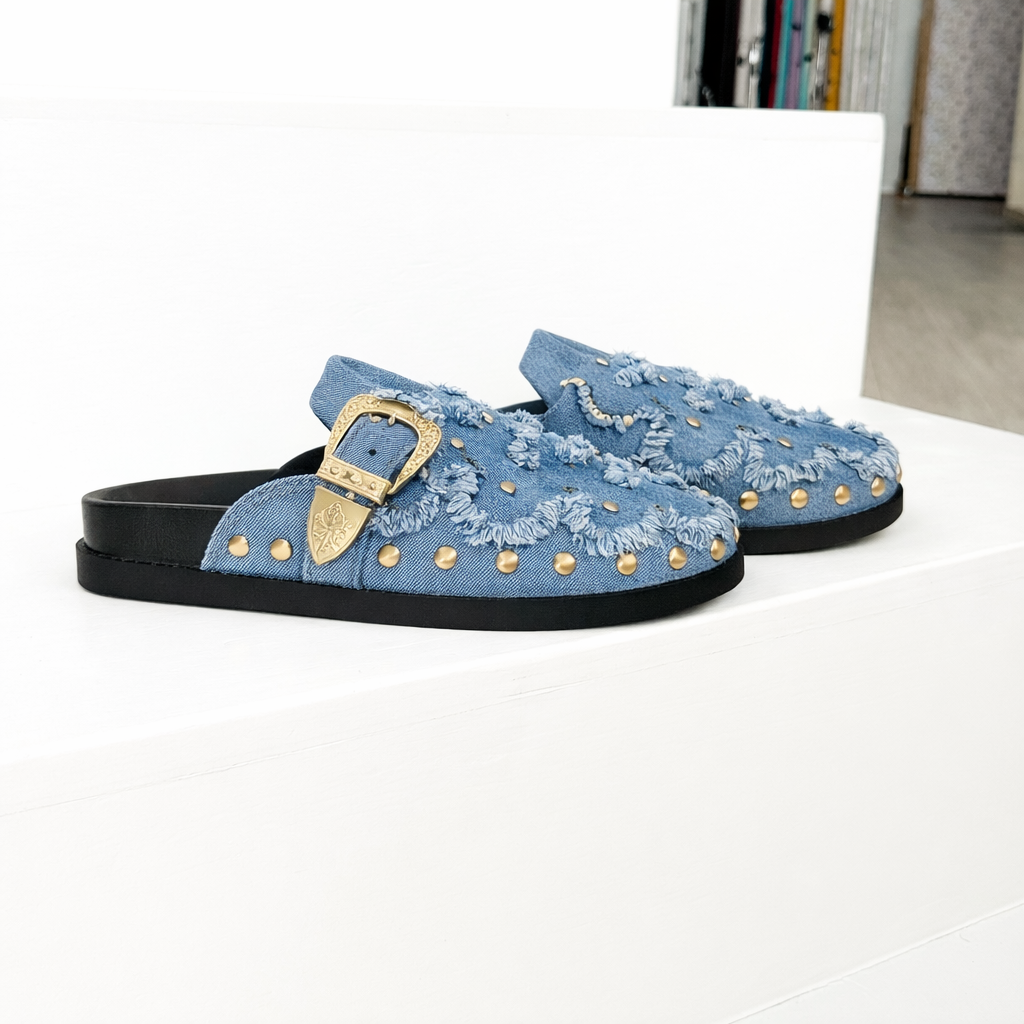 Zale Mule in Denim