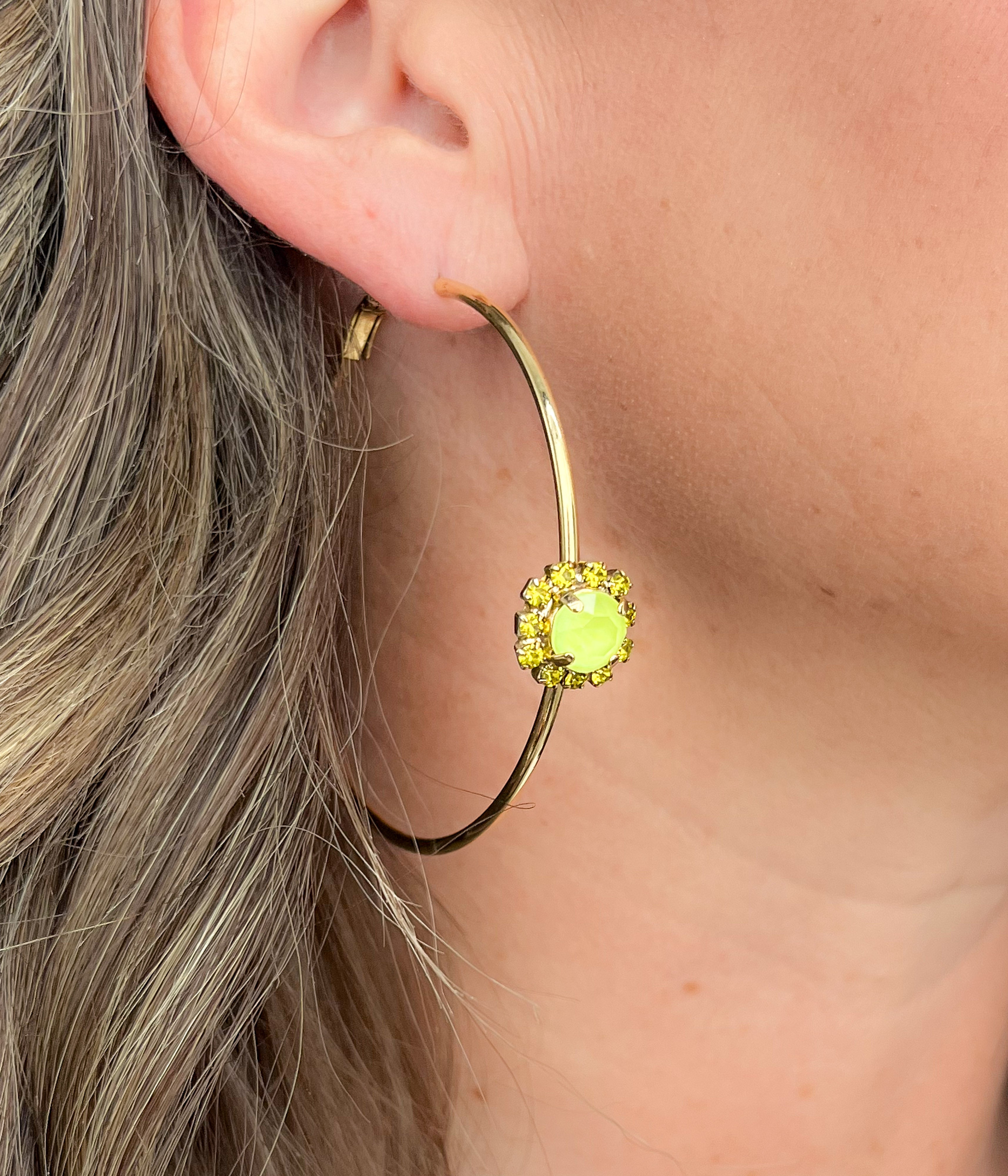 Bianca Hoops in Yellow