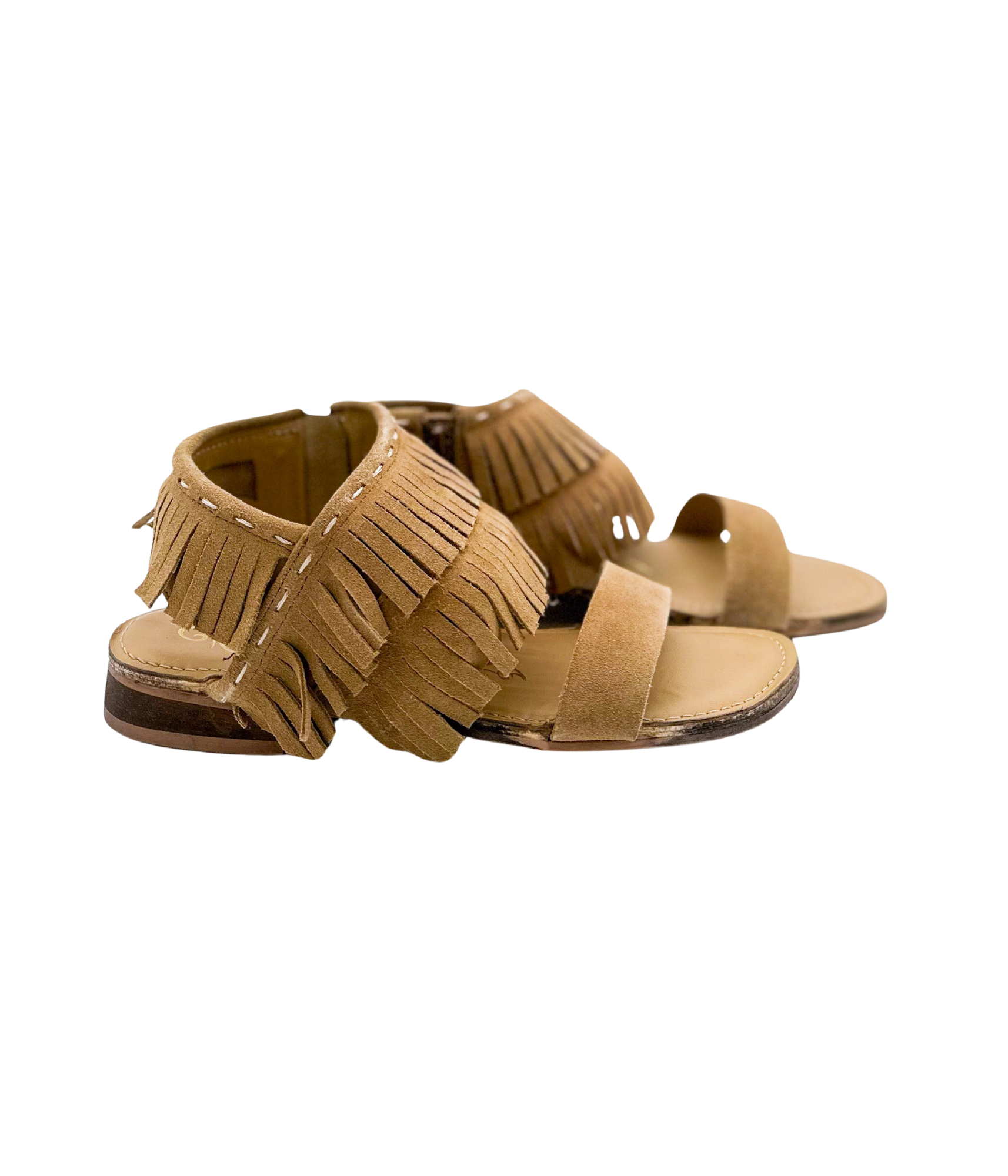 Fringe Star Sandal in Tan - Rural Haze