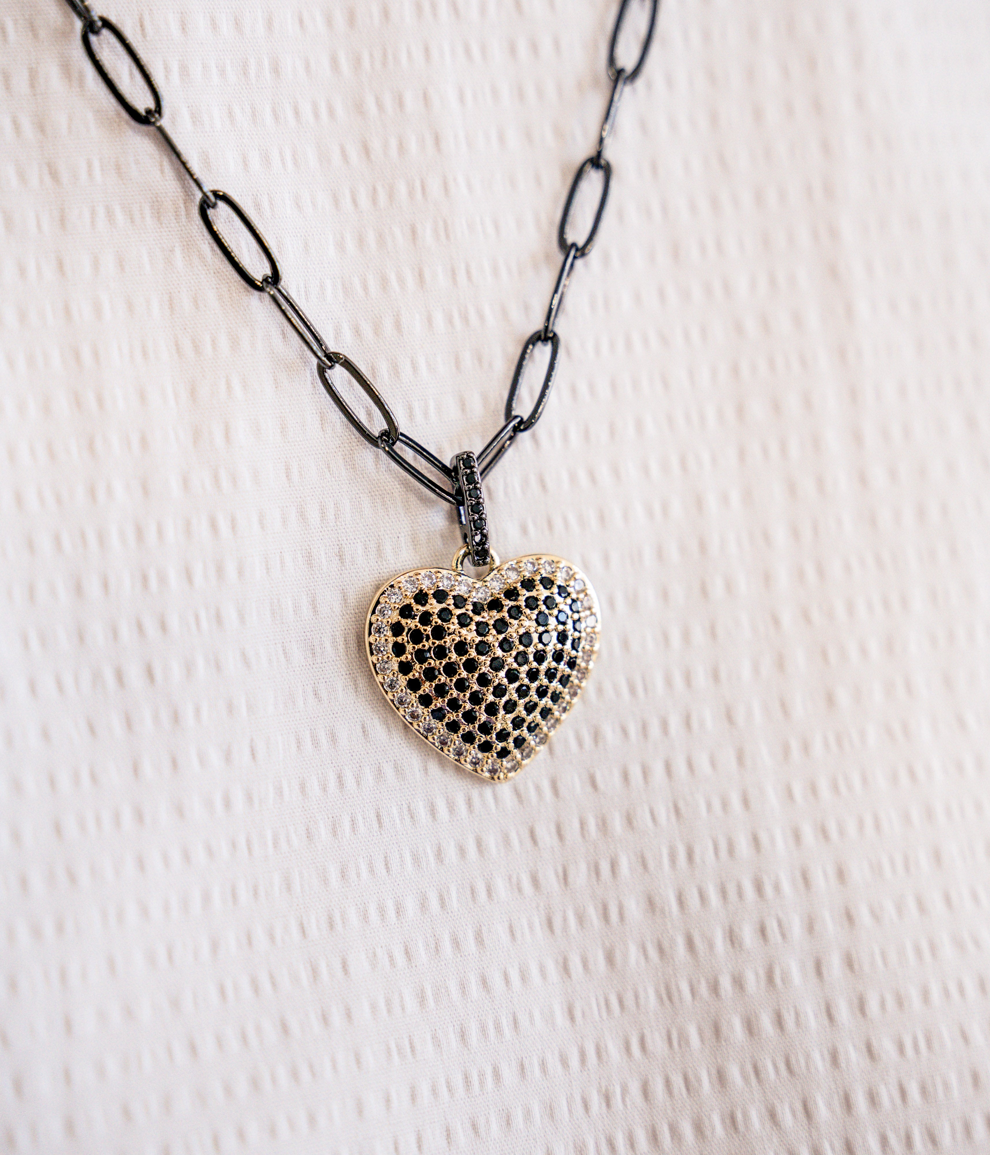 You Got My Heart Black Necklace
