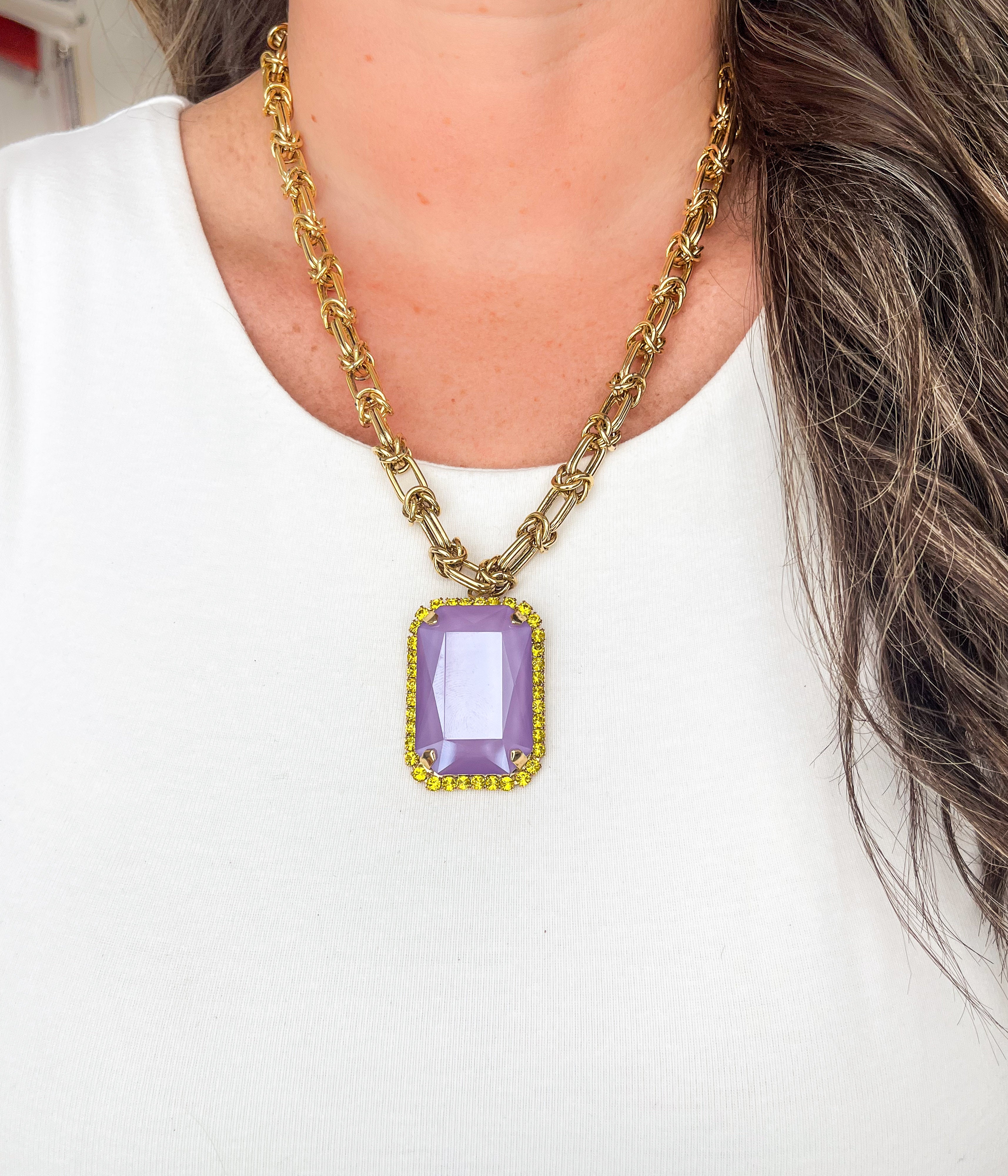 Soleil Necklace in Ultra Lilac