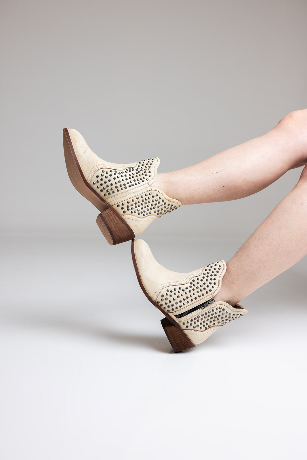 Nailed It Ankle Boot in White - Rural Haze