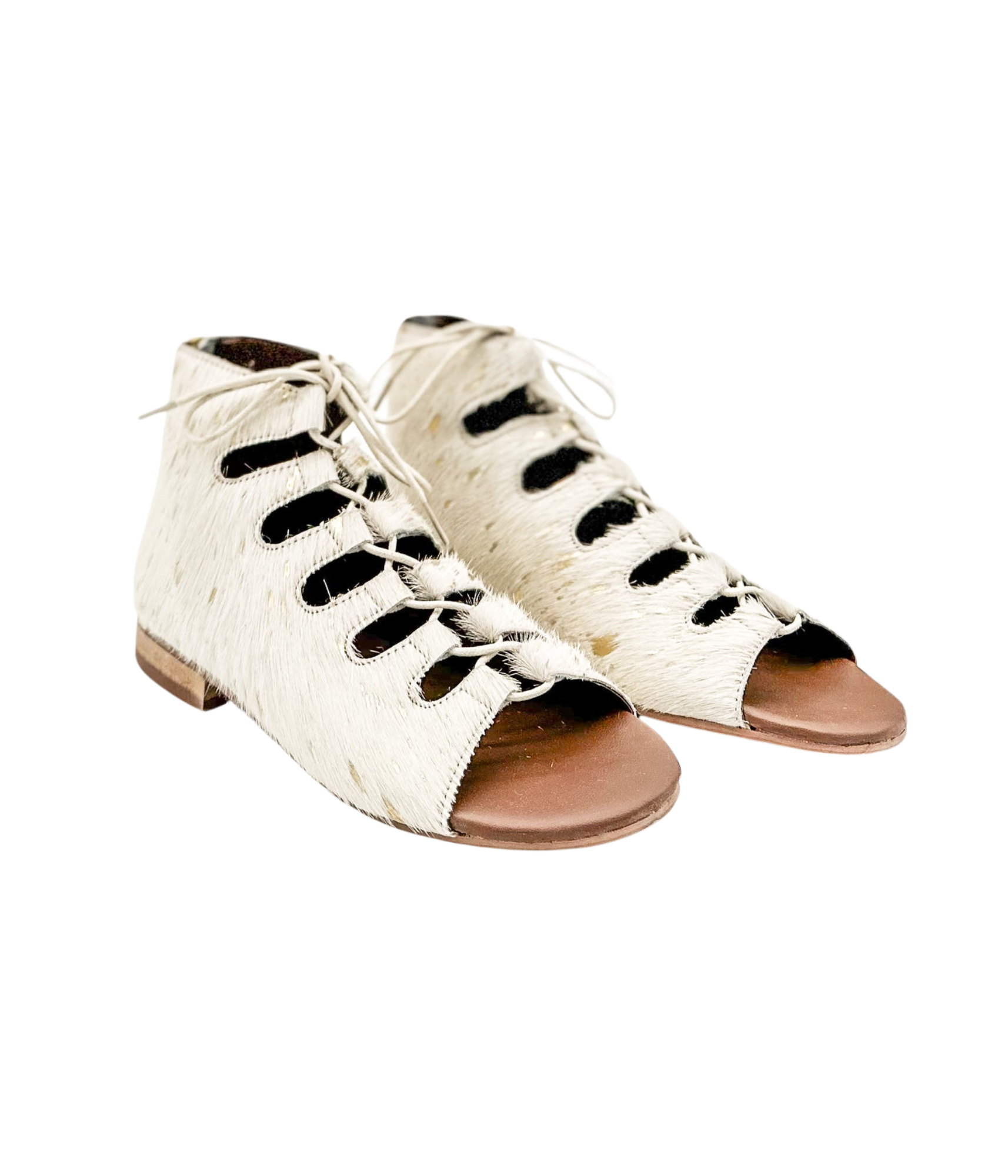 Nola Sandals in Gold - Rural Haze