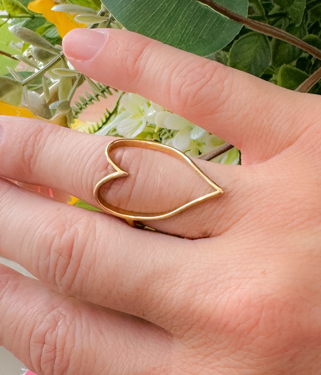 Gold Heart Ring - Rural Haze