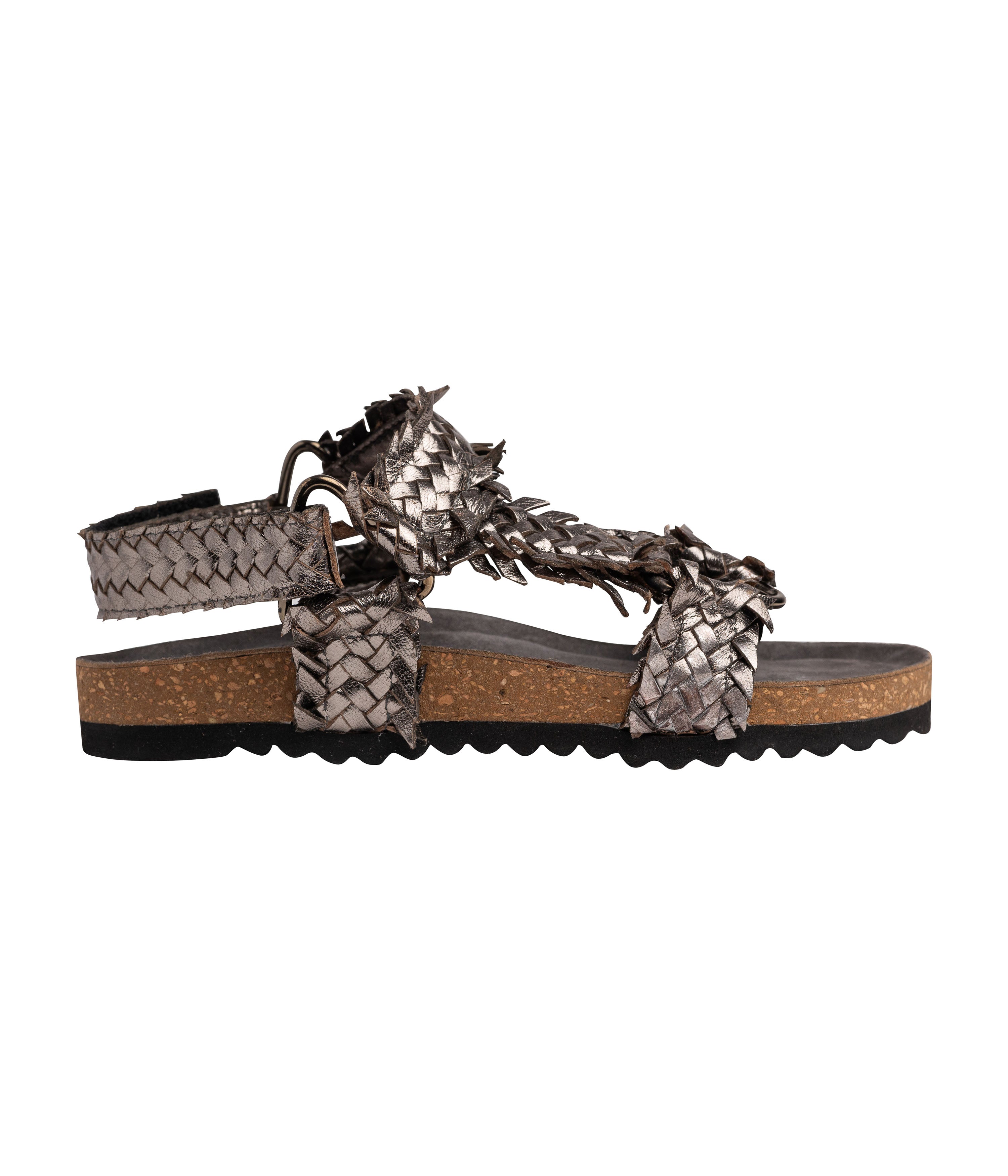 River Dance Woven Sandal in Pewter - Rural Haze