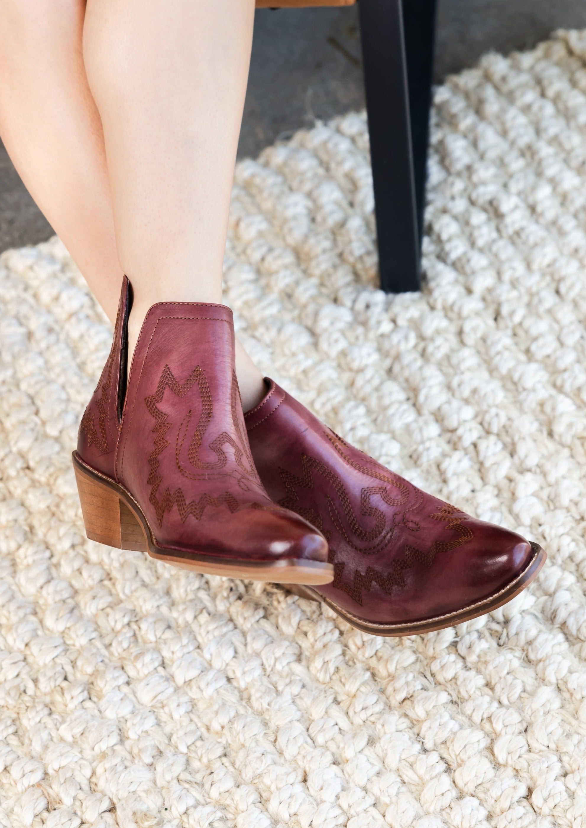 Kickin' Booties in Burgundy - Rural Haze