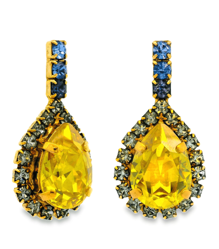Brent Earrings in Yellow