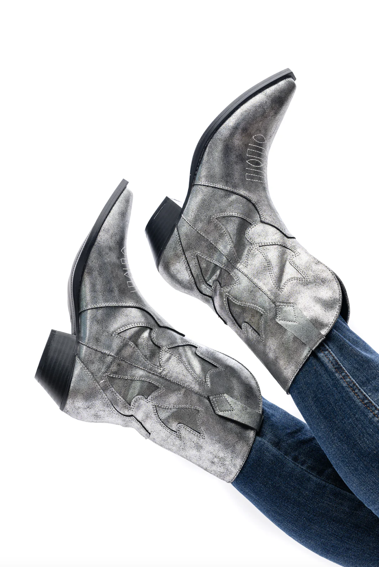 Jersey Metallic Boot in Silver - Rural Haze