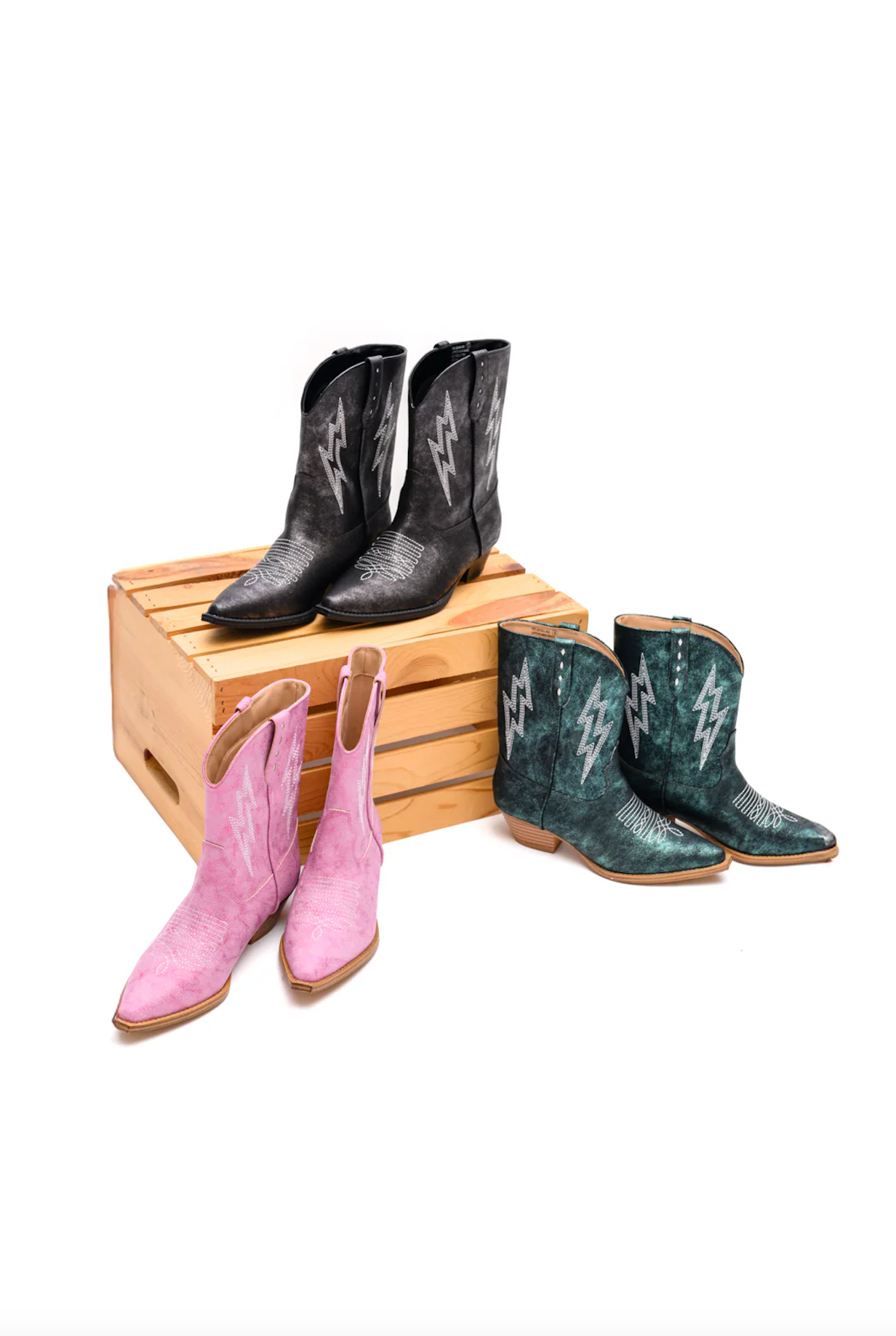 Bowie Metallic Boot in Black - Rural Haze