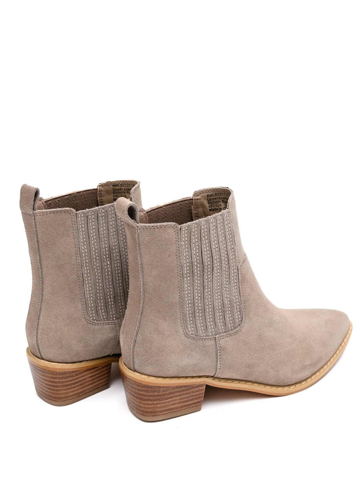 Leonor Suede Ankle Boot in Taupe - Rural Haze