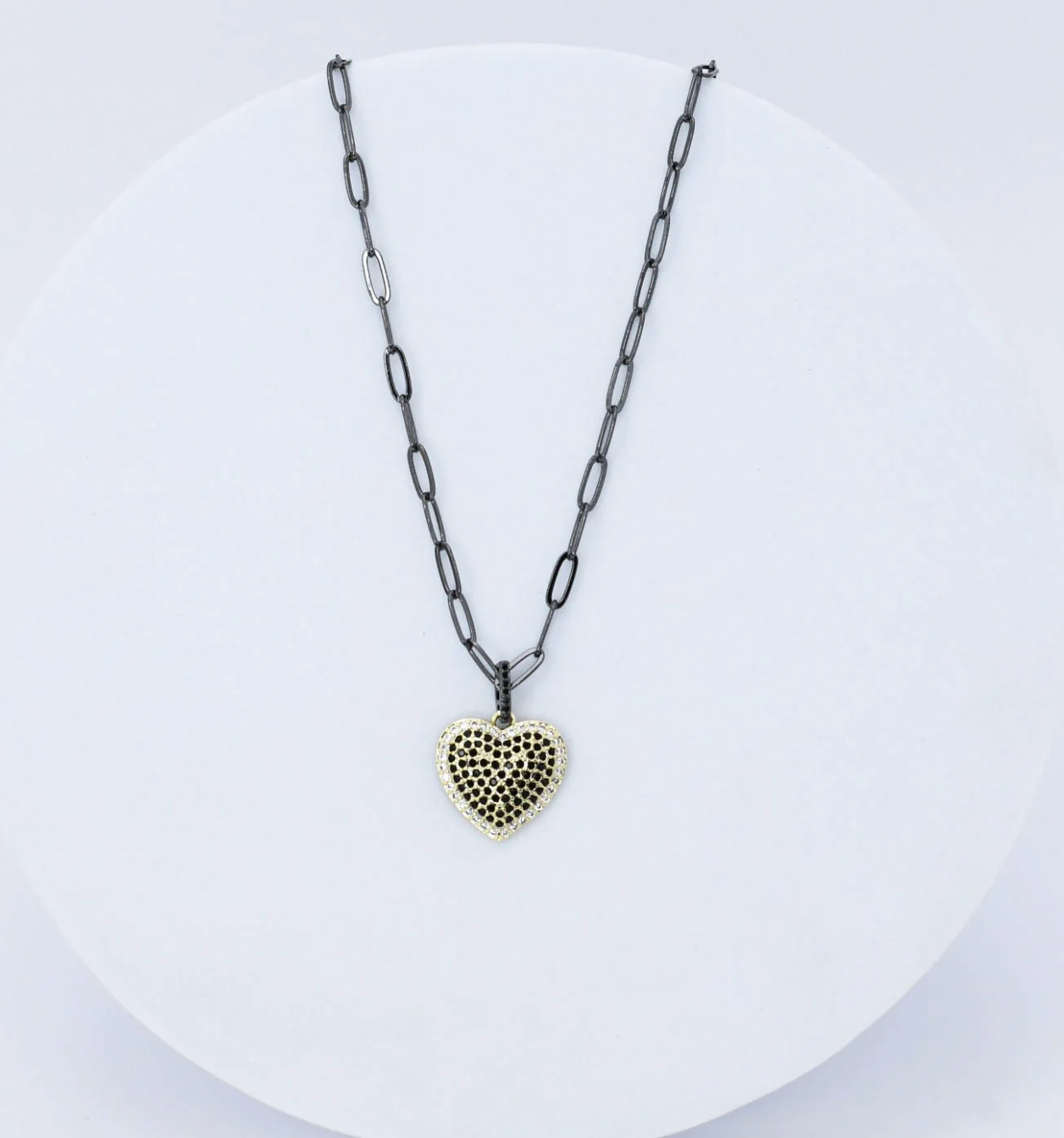 You Got My Heart Black Necklace