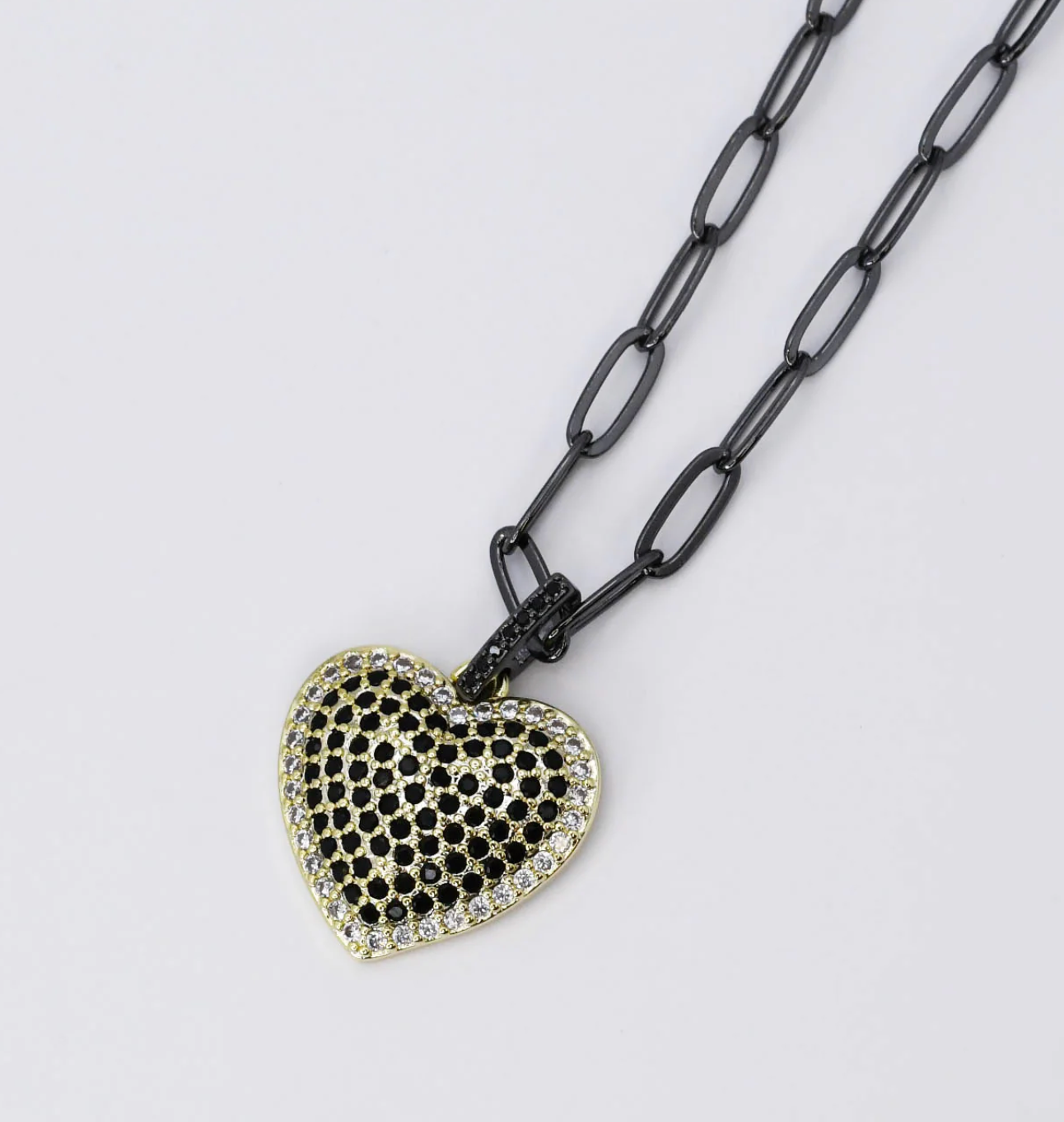 You Got My Heart Black Necklace