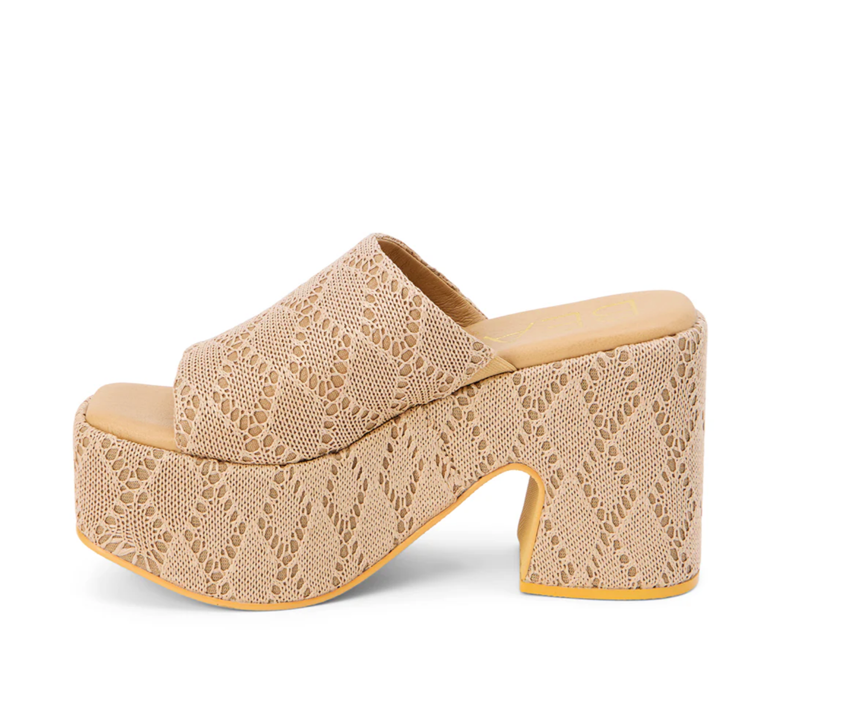Como Platform Sandals in Natural