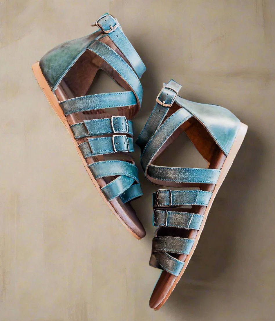 Blair Sandals in Teal - Rural Haze