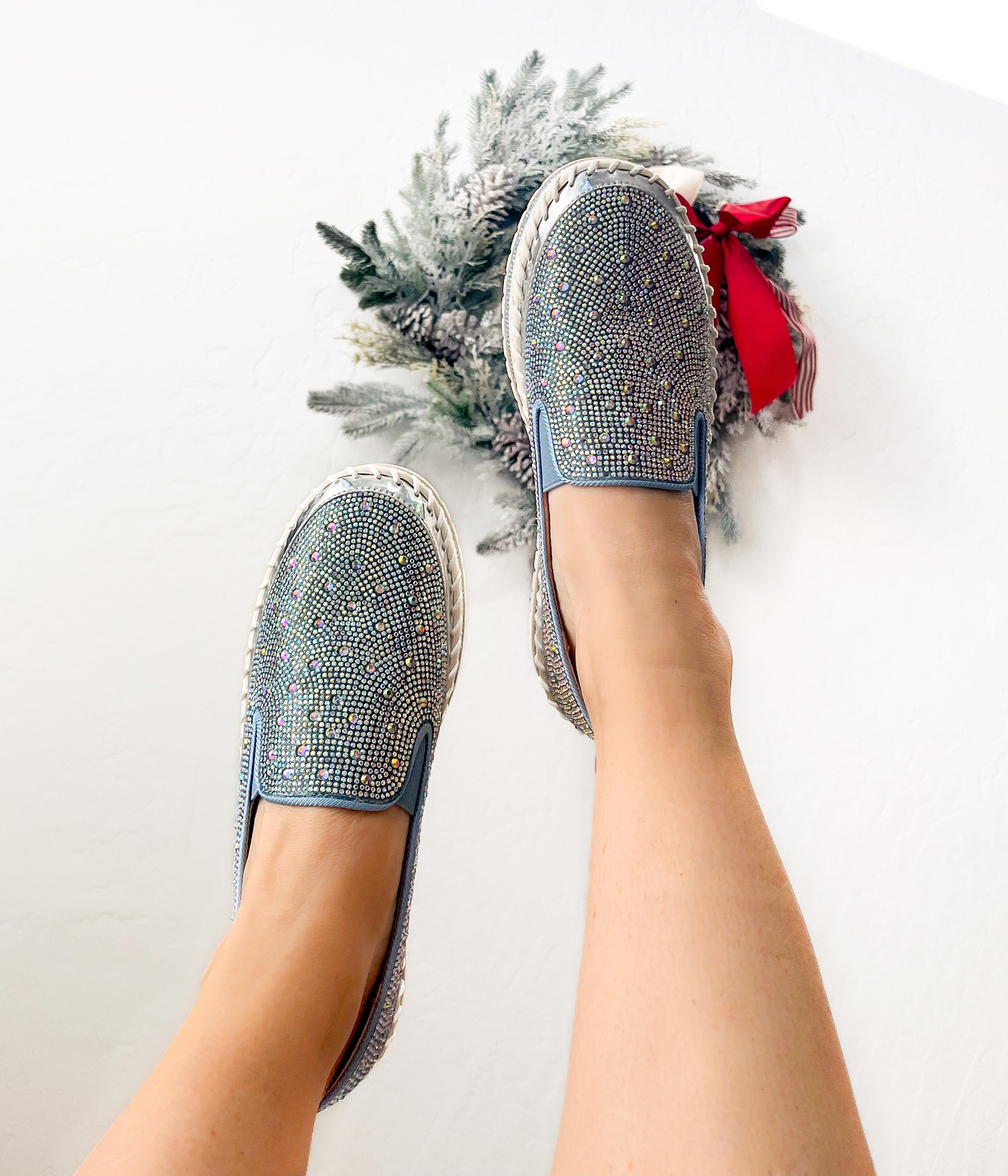 Brittany Rhinestone Flat Sneaker