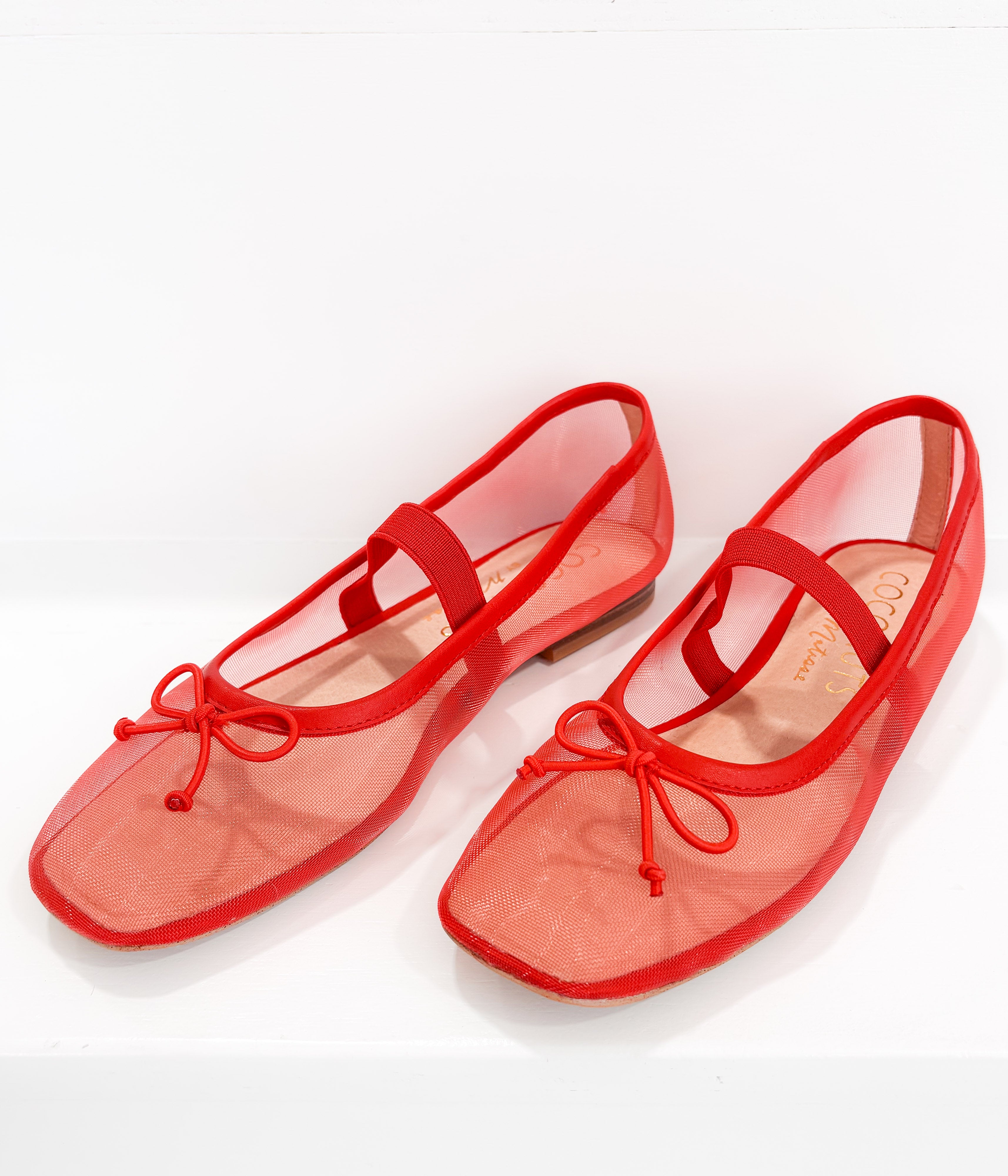 Bronx Ballet Flat in Cherry Red