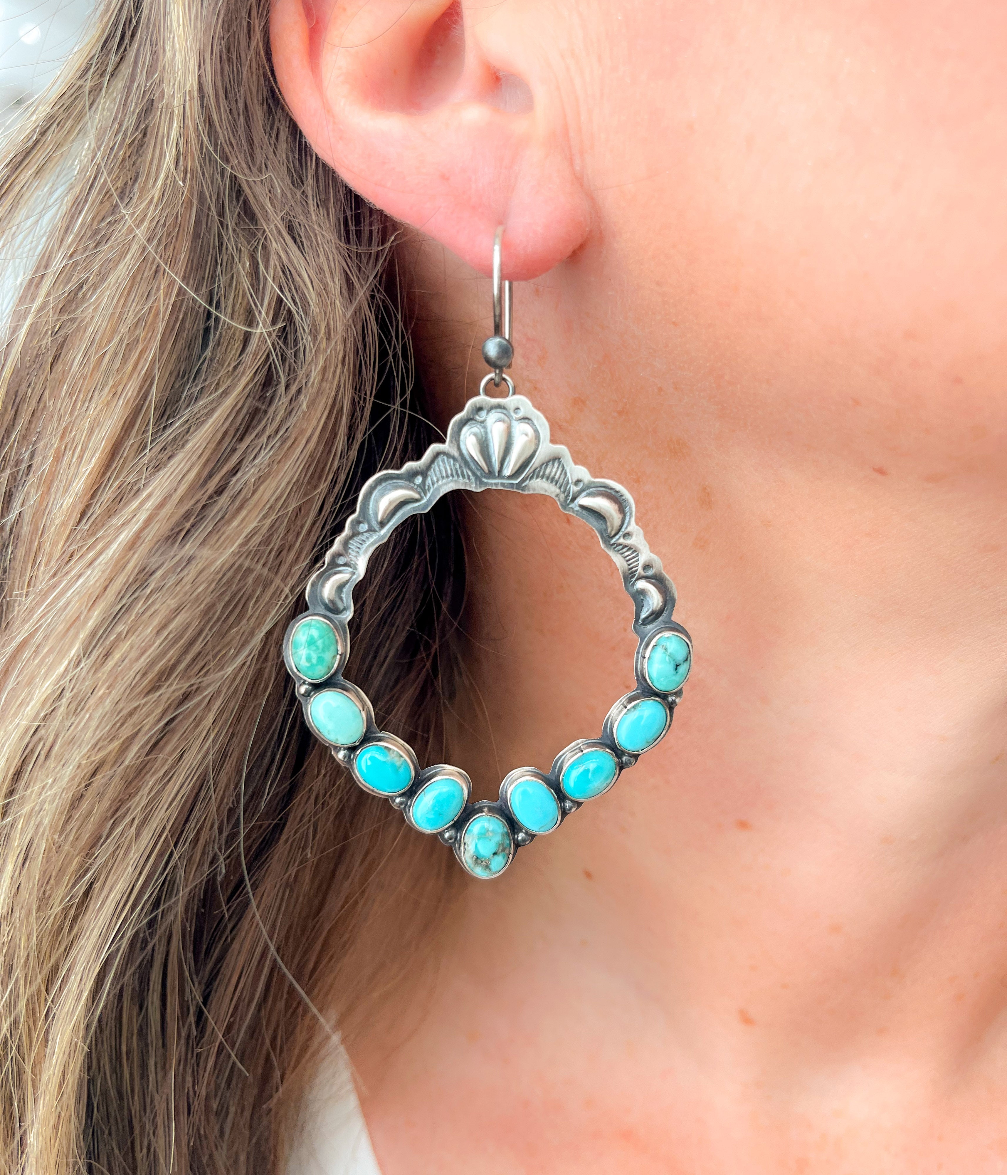 Annie Hoskie Stamped Earrings - Rural Haze