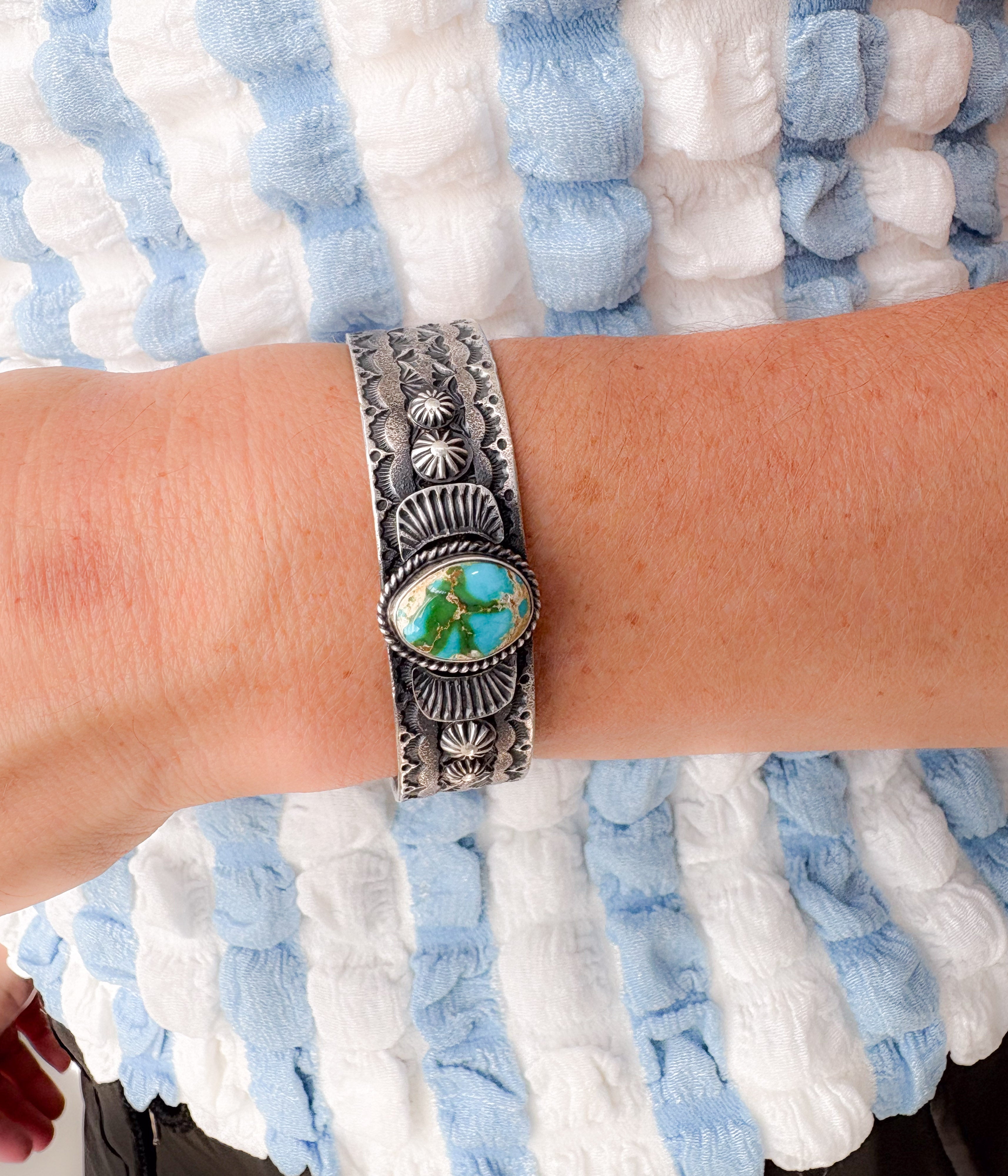 Scalloped Navajo Statement Cuff