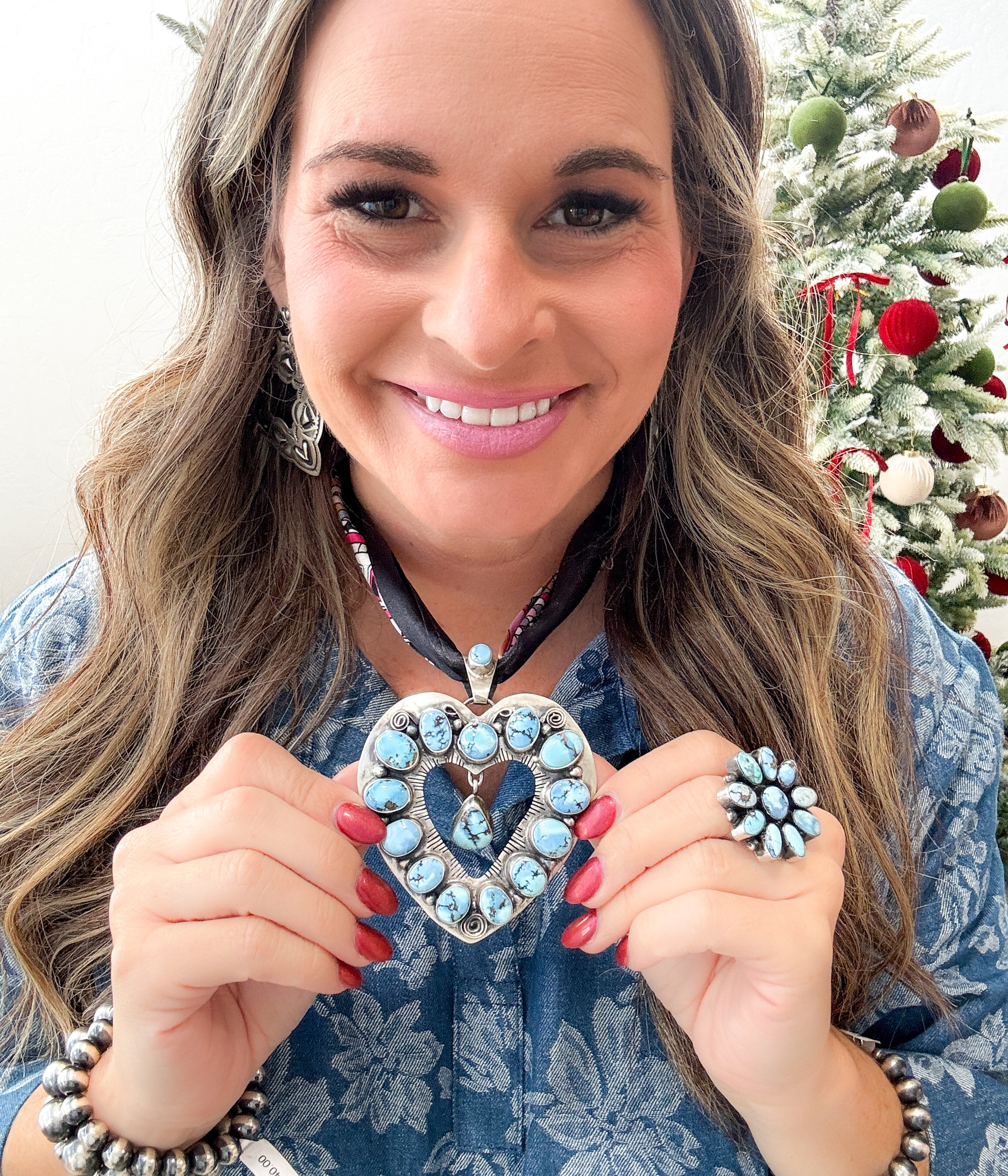 Golden Hills Heart Mega Pendant