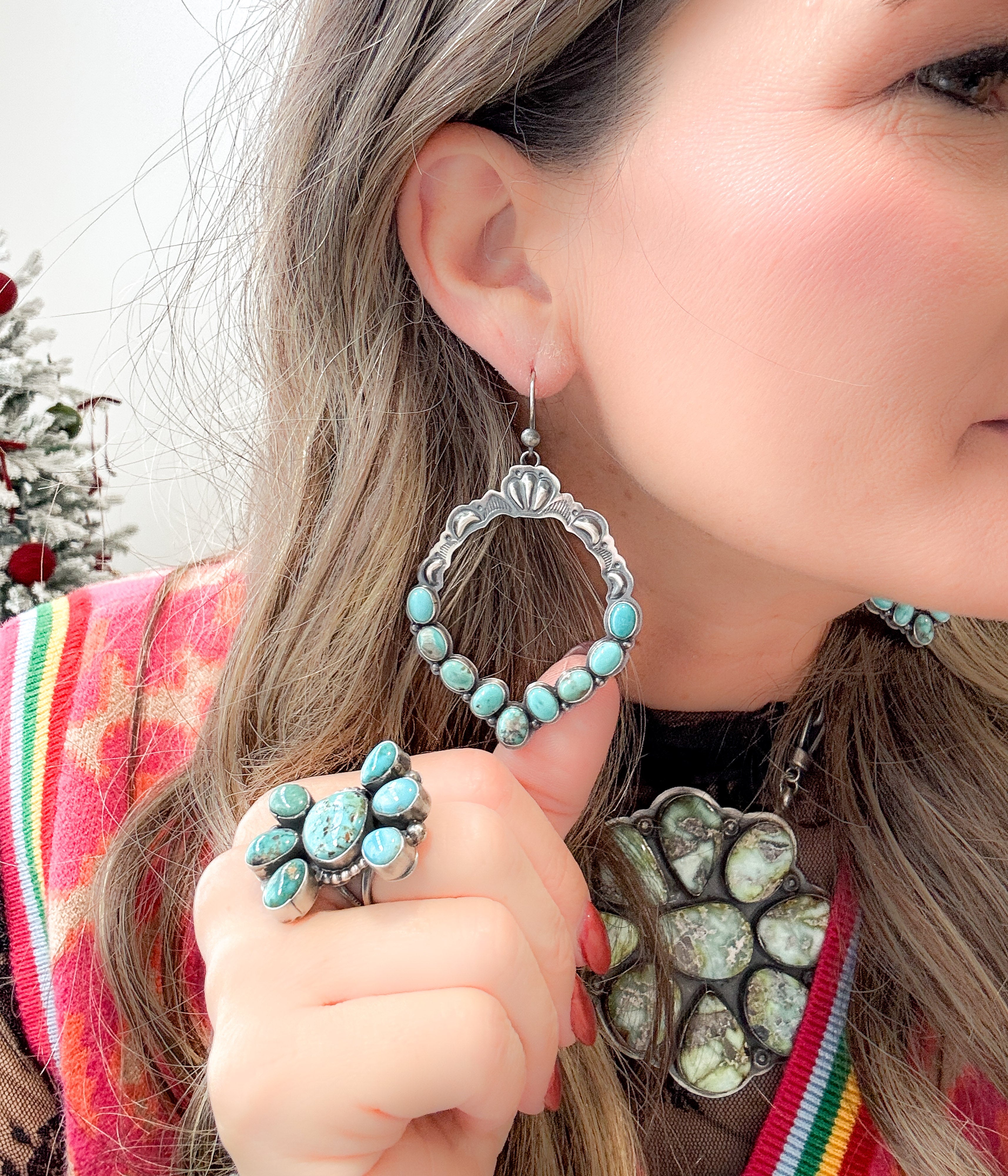 Annie Hoskie Stamped Earrings - Rural Haze