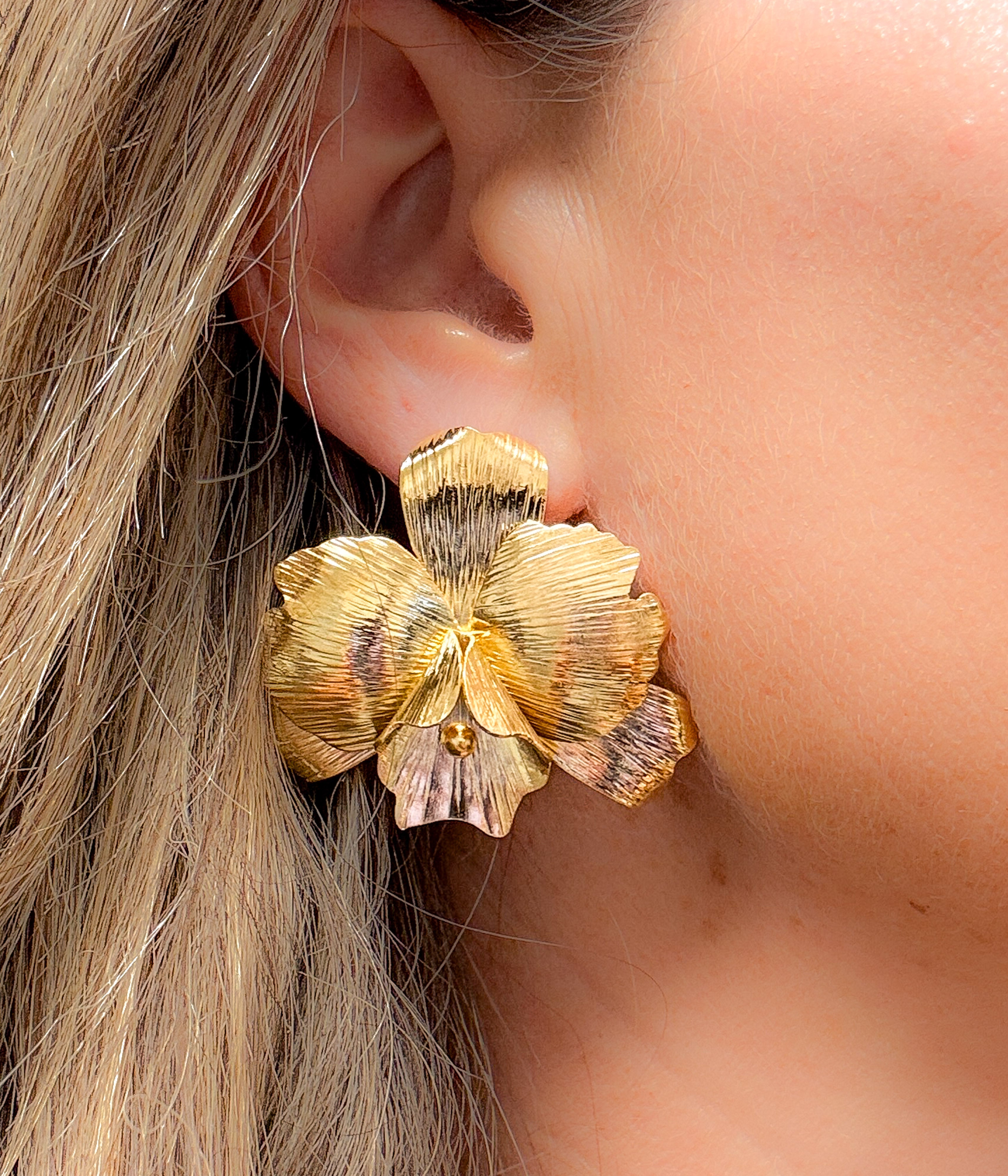 Orquidea Gold Earrings